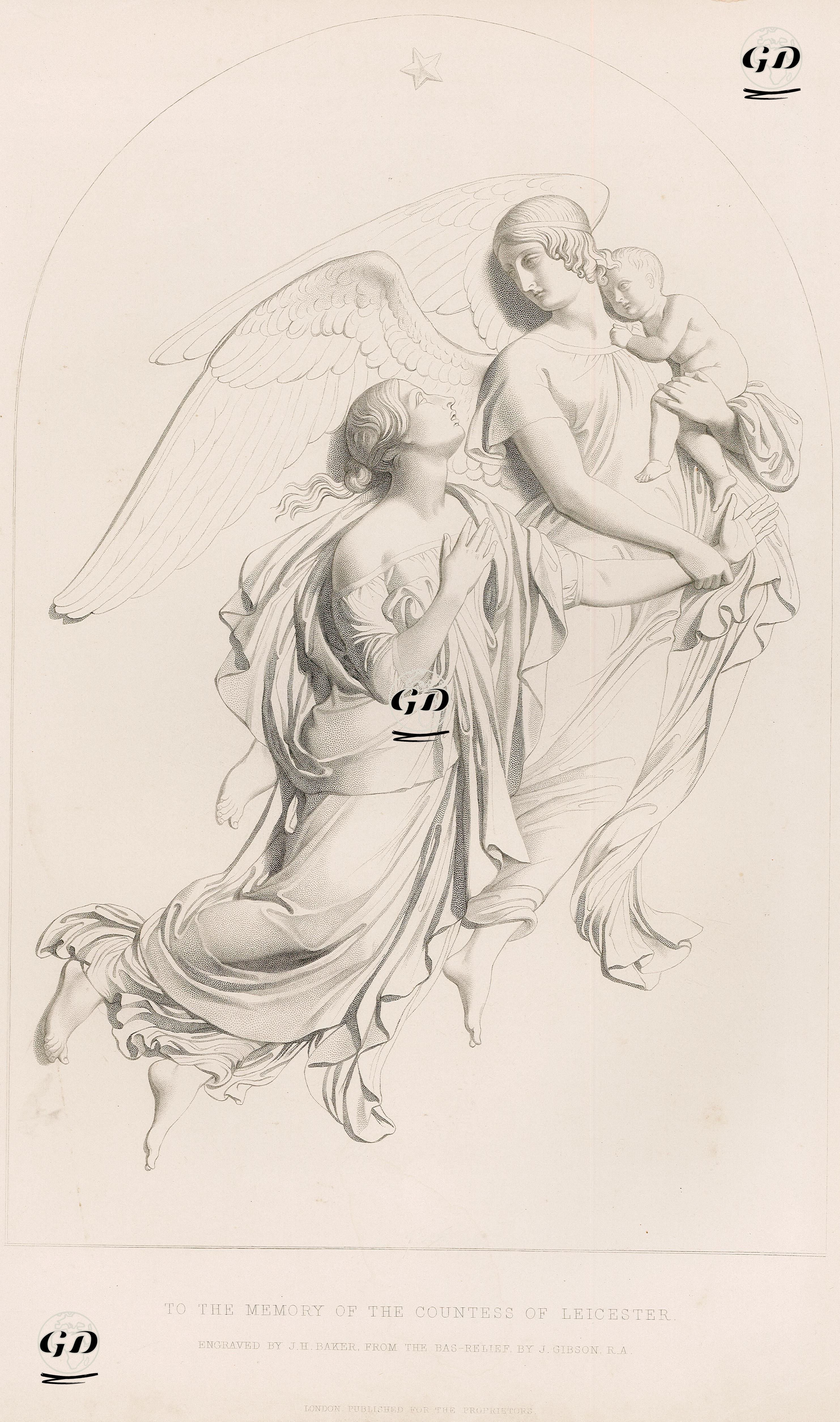 Leicester Kontesi Anısına - John Gibson (1790-1866) - 1851