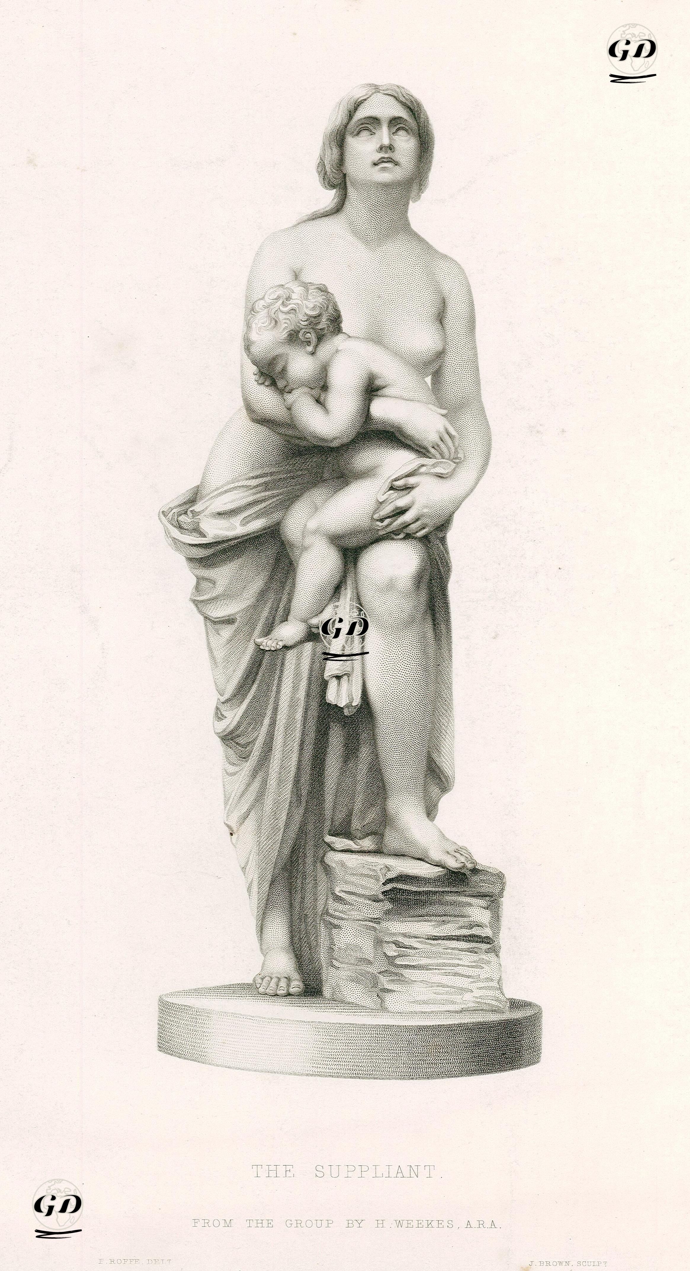 Yalvaran - Henry Weekes (1807-1877)-Felix Robert Roffe (1814-1887) - 1855