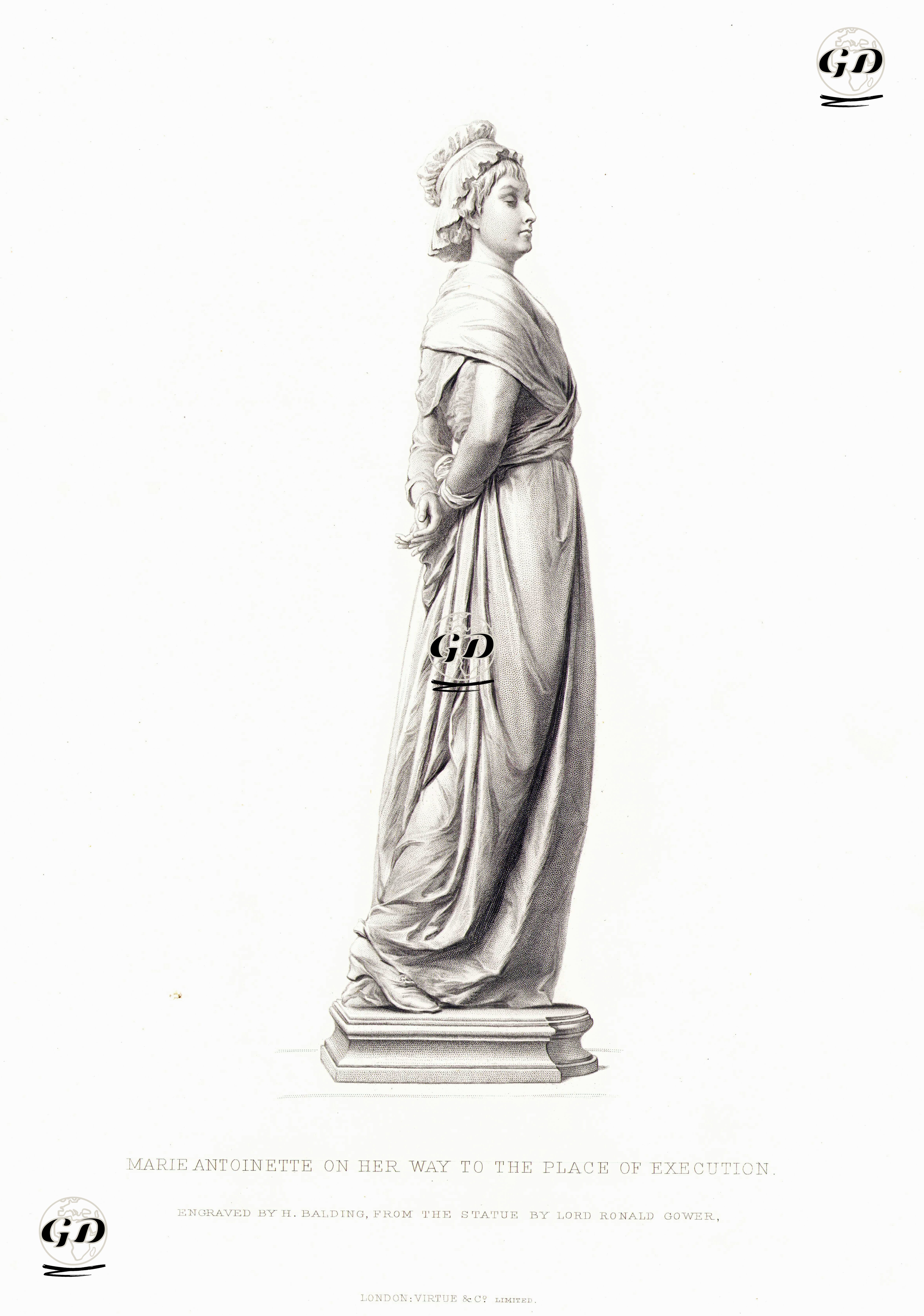 Marie Antoinette İdama Götürülürken - Ronald Gower (1845-1916) - 1878