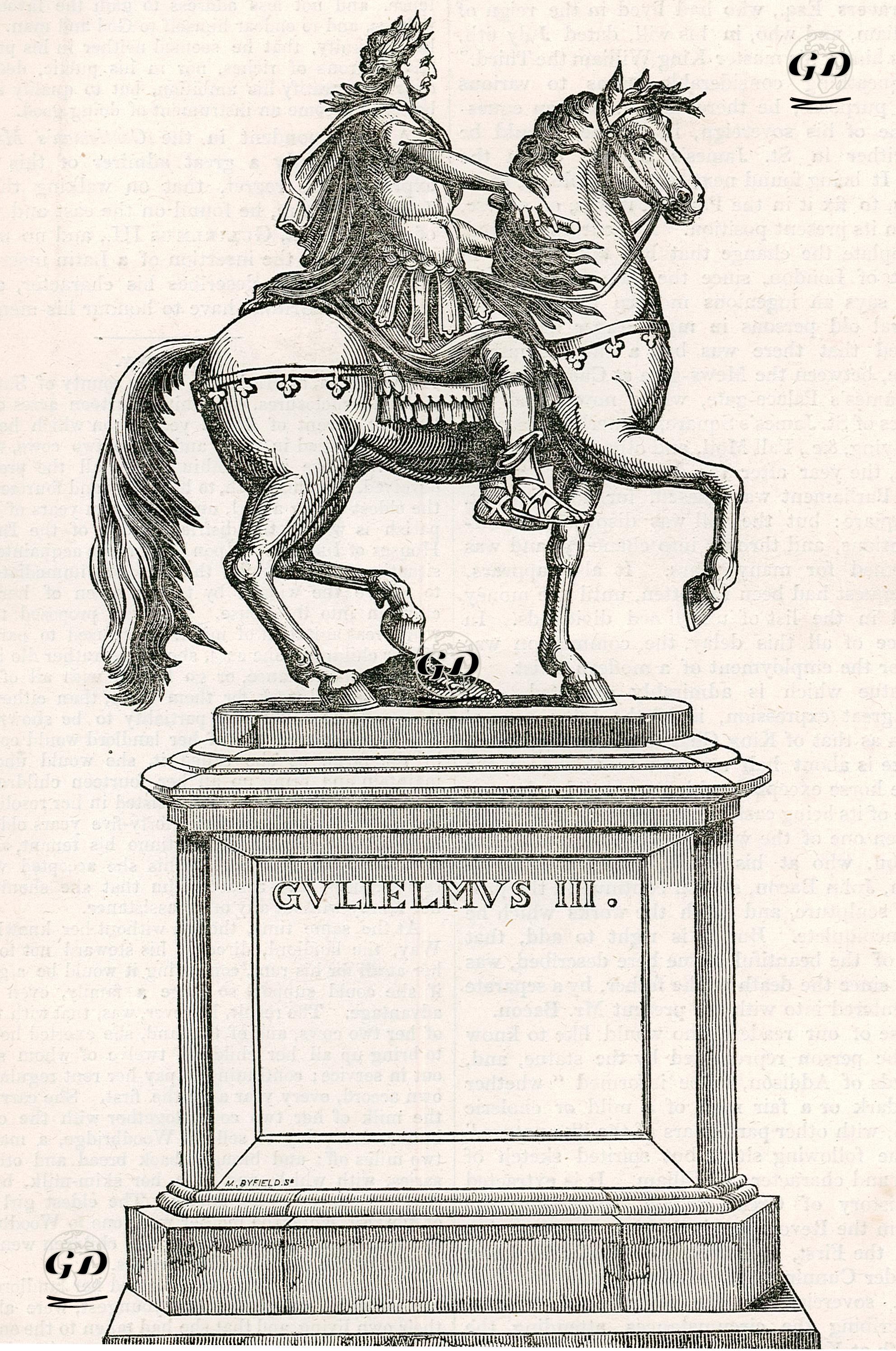 Londra'da St James Meydanında Yeralan Kral III.William Heykeli -  - 1834