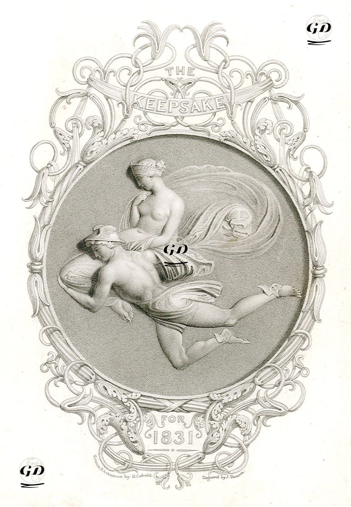 The Keepsake  - John Flaxman (1755 – 1826) -
Henry Corboud (1787-1844) - 1830