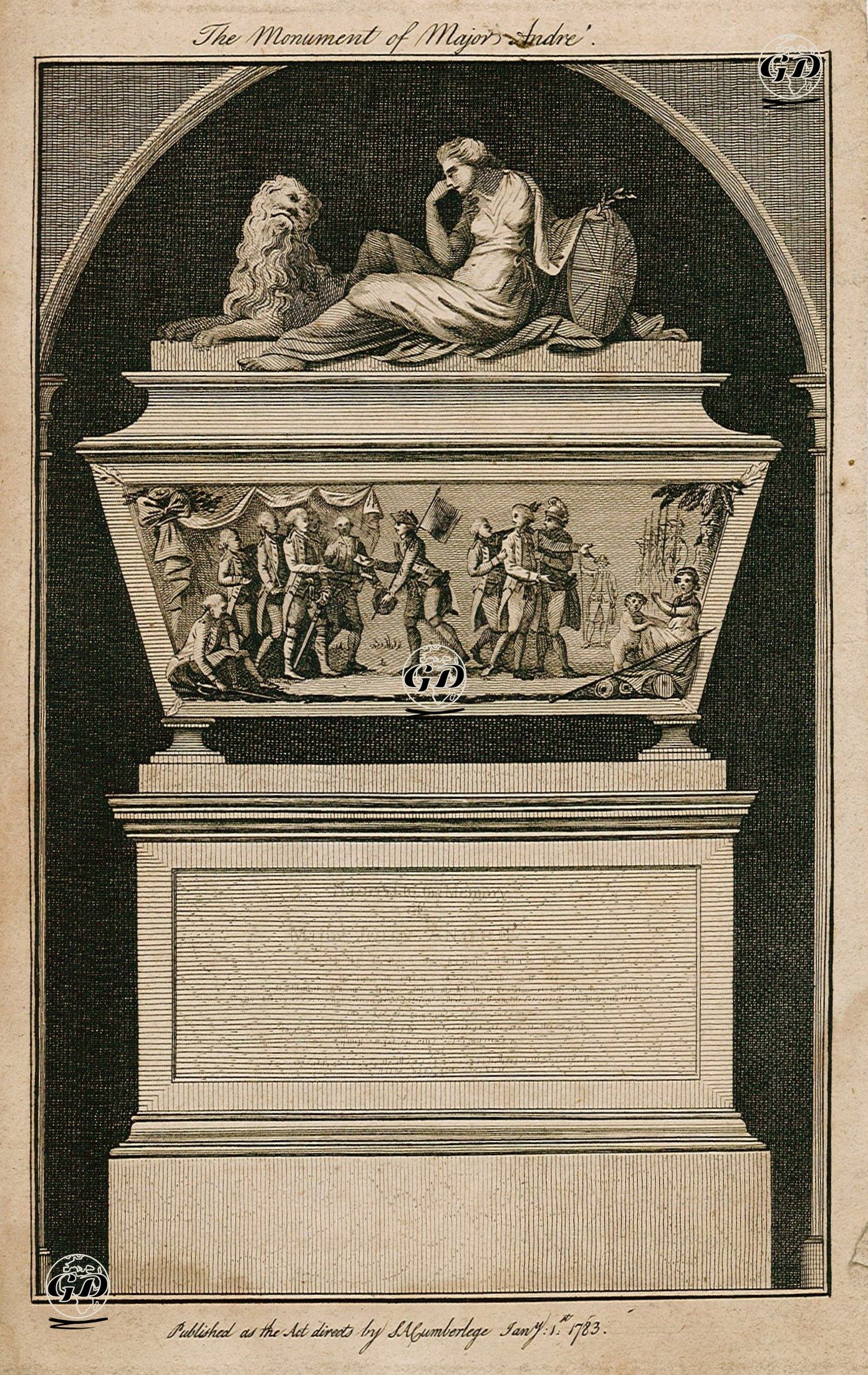 Westminster Kilisesinde Bulunan John Andre Anıtı -  - 1783