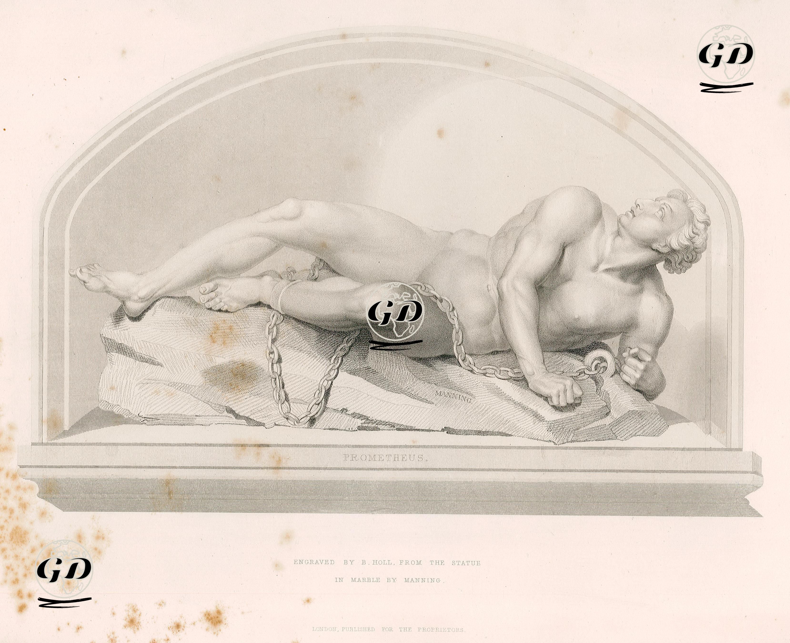 Zincire Vurulmuş Prometheus - Manning - 1855