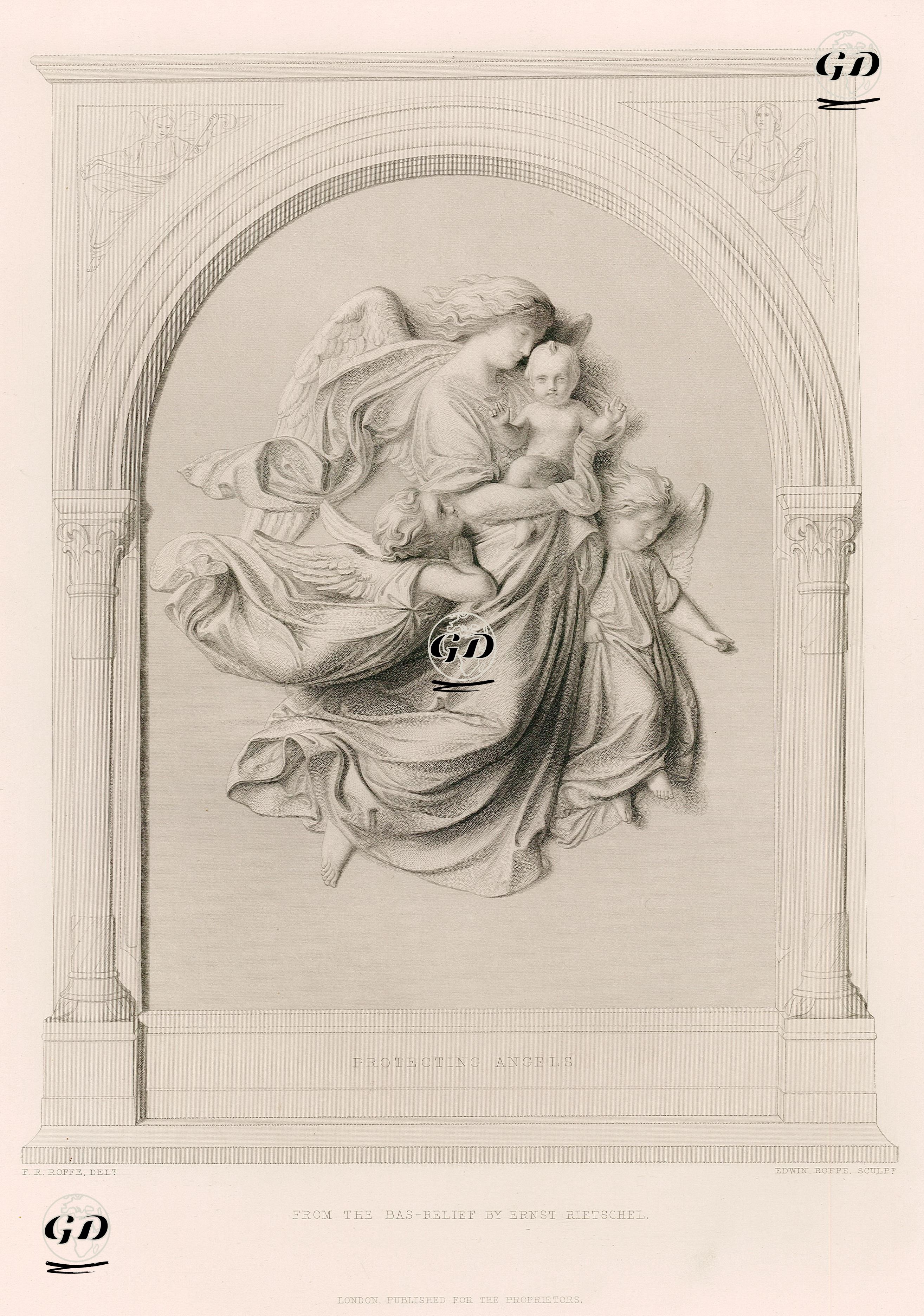Koruyucu Melekler - Ernst Friedrich August Rietschel (1804-1861)-Felix Robert Roffe (1814-1887) - 1855