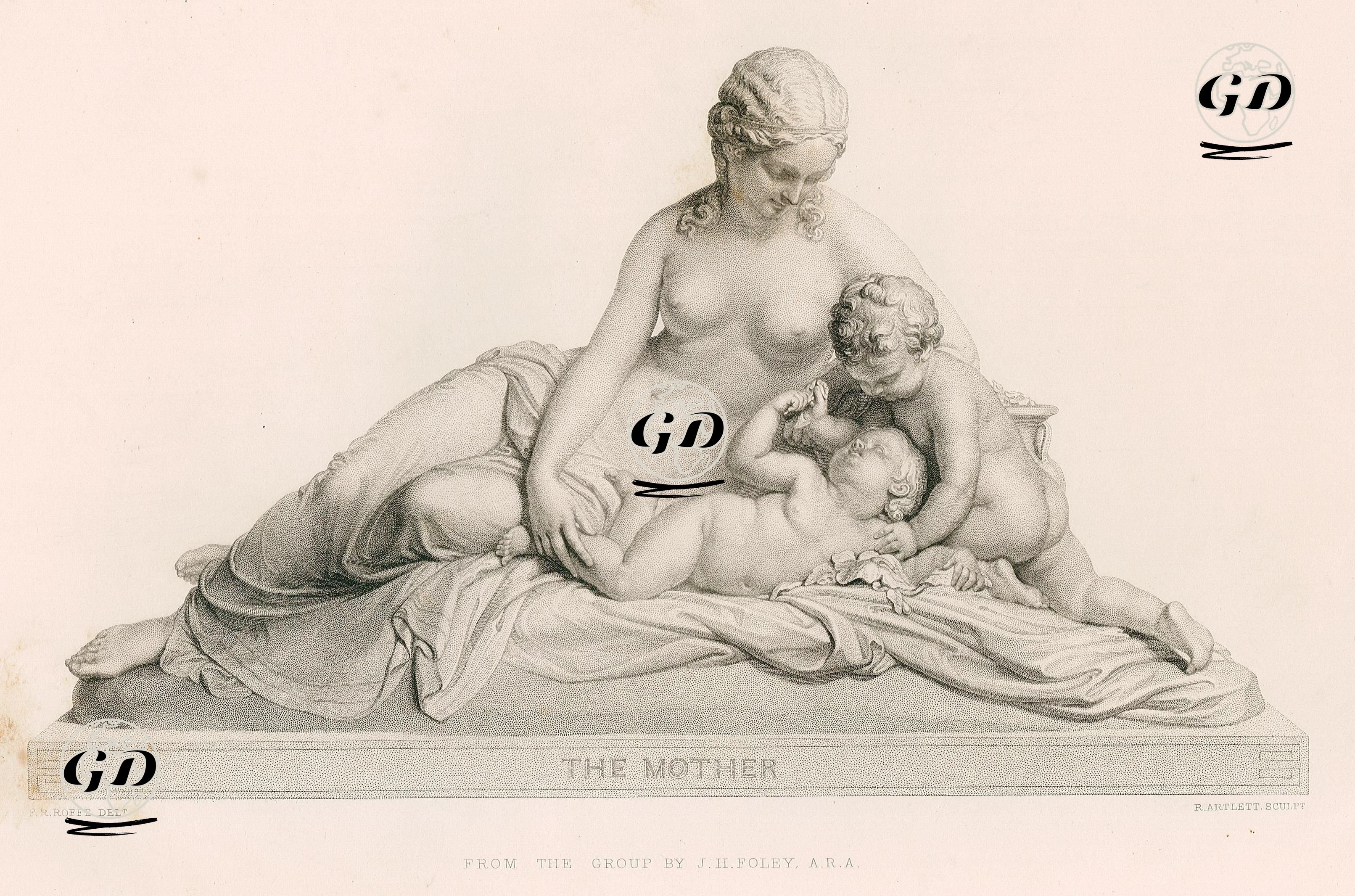Anne - John Henry Foley (1818-1874)-Felix Robert Roffe (1814-1887) - 1855