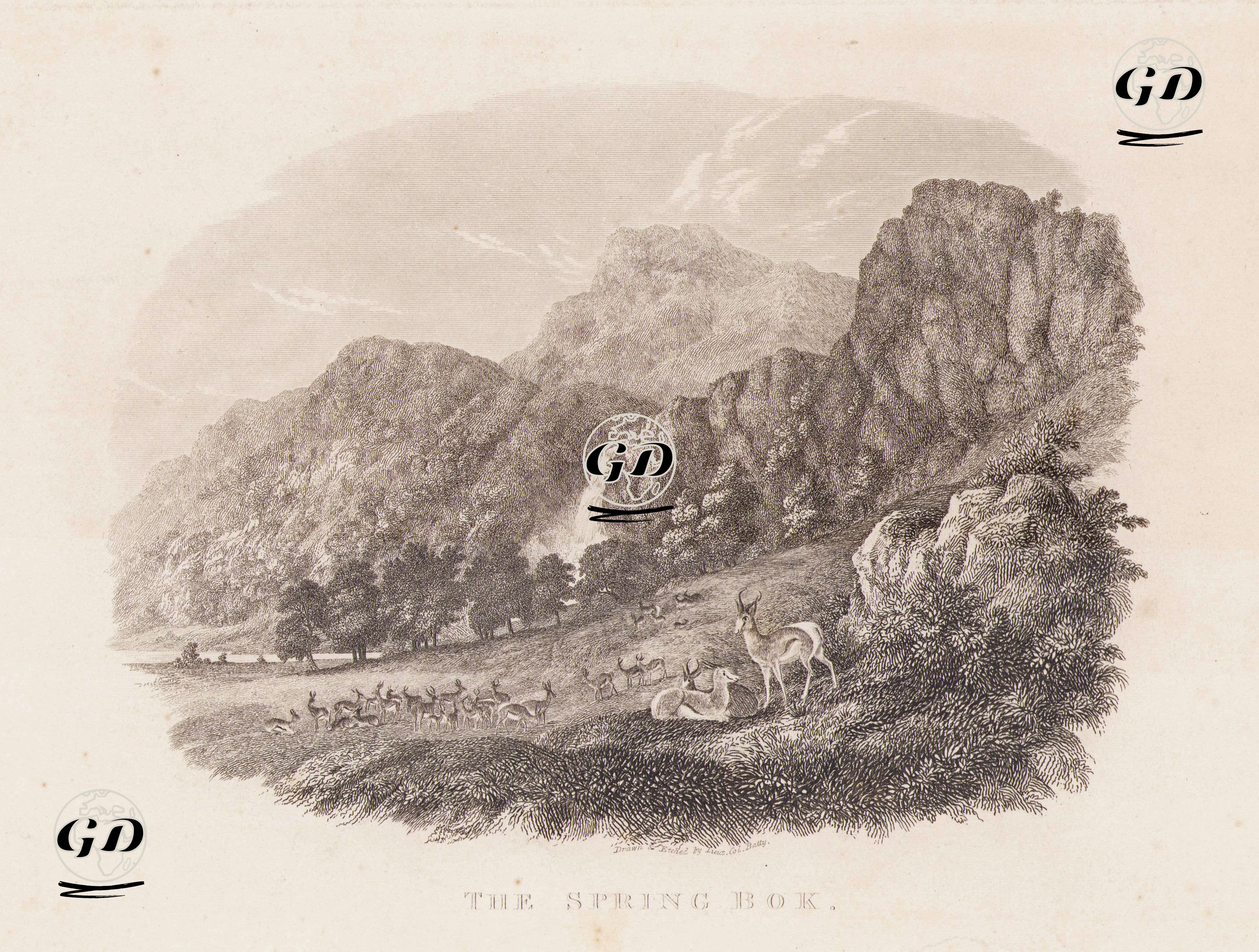 Keseli Ceylan - Lieutenant Colonel Robert Batty (1789-1848) - 1830's