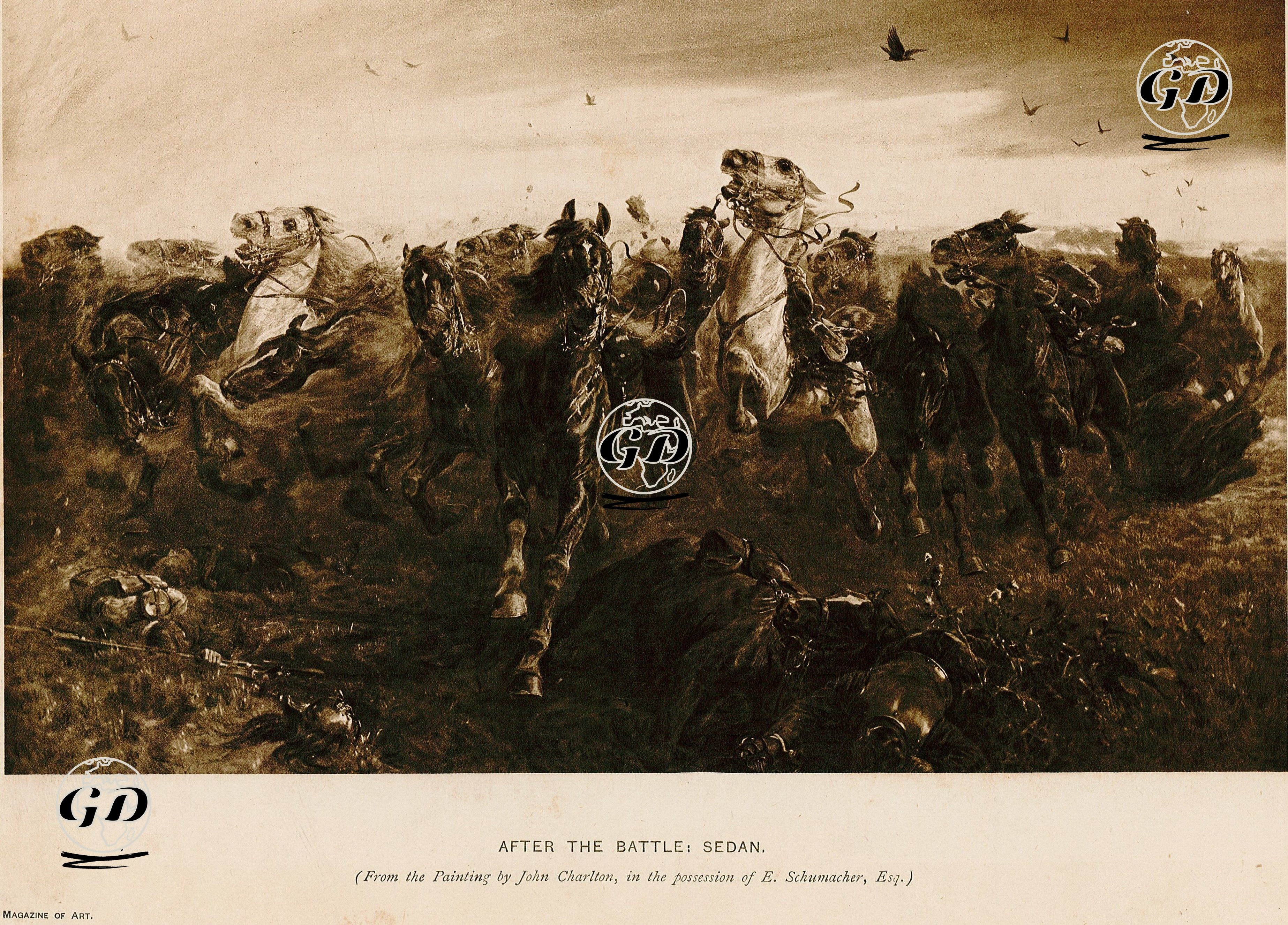 Sedan Savaşı Sonrası Atlar - John Charlton (1849-1917) - 1898