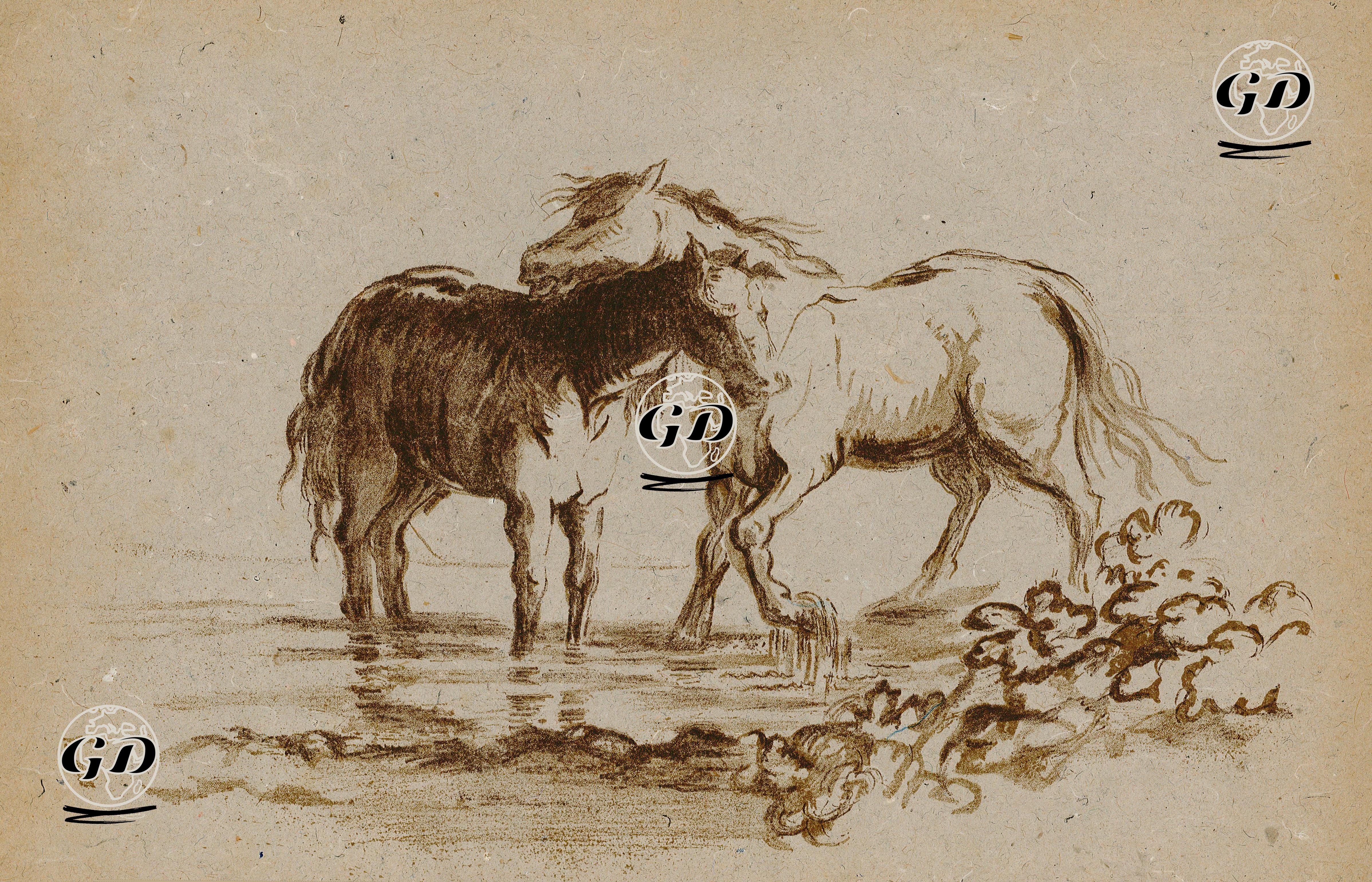 Horses - Lady Diana Beauclerk (1734-1808) - 1903