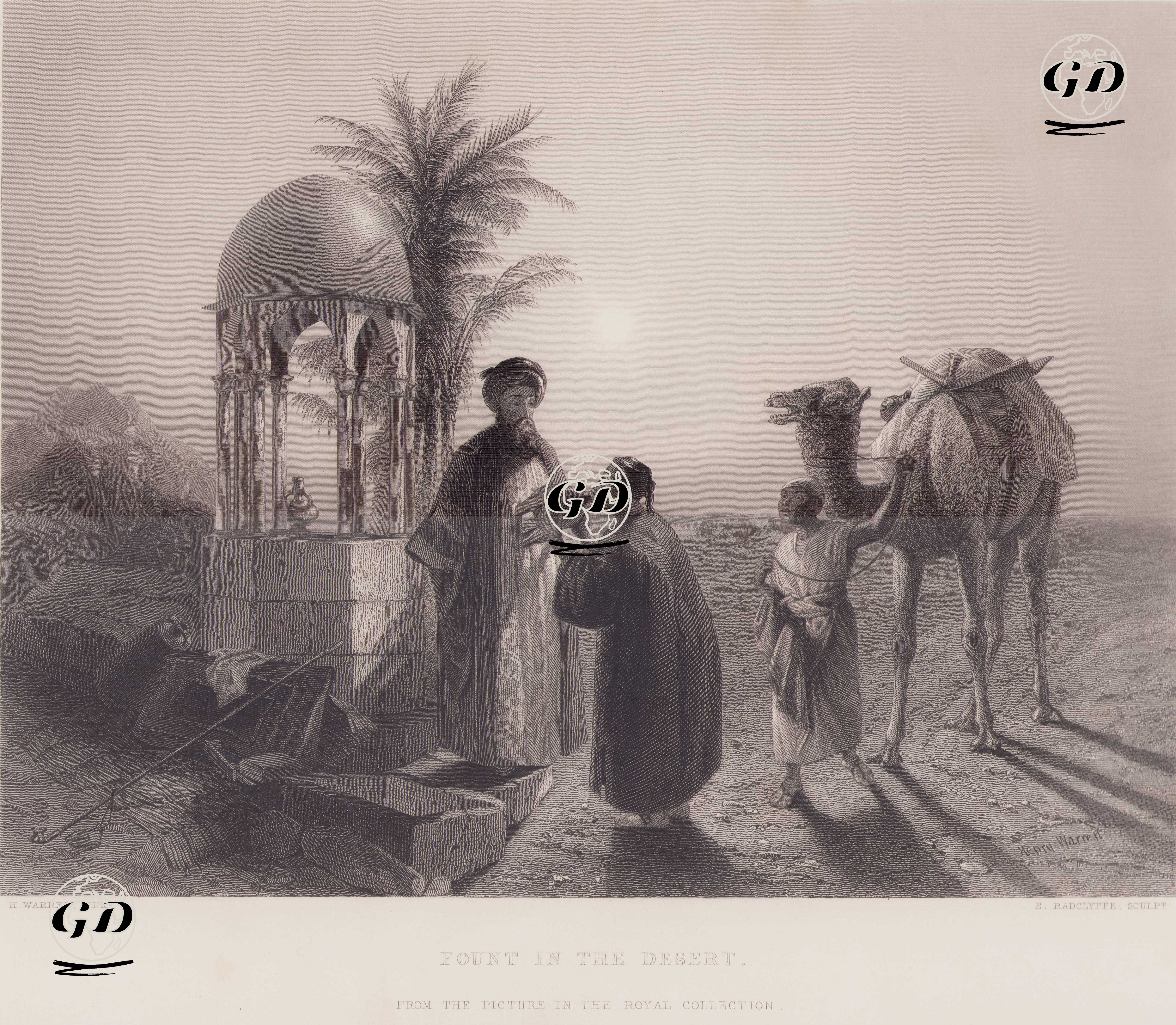 Sahrada Pınar - Henry Warren (1794-1879) - 1840's