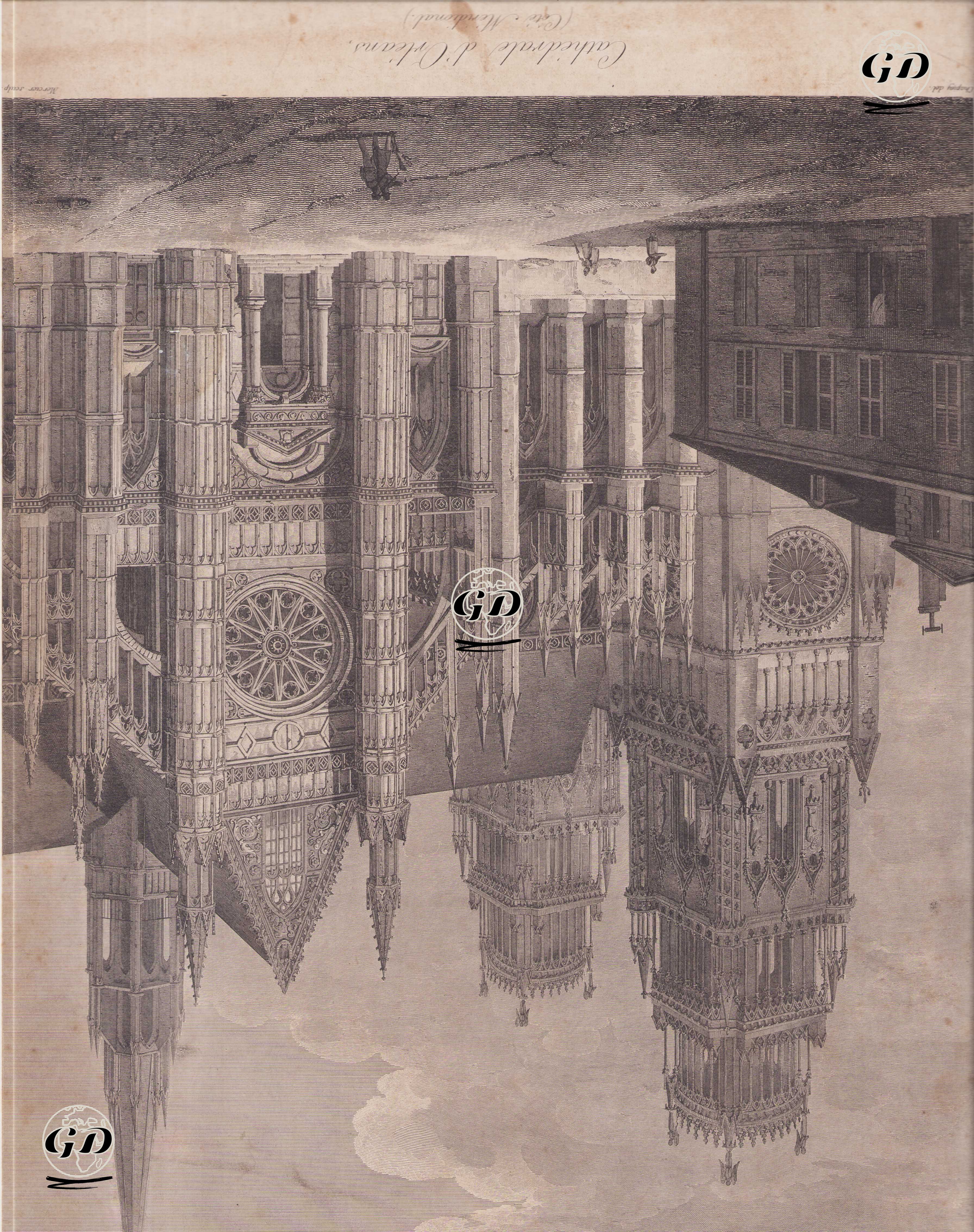 Orleans Katedrali (Güney Cephesi) - Chapey ??? - 1840`s