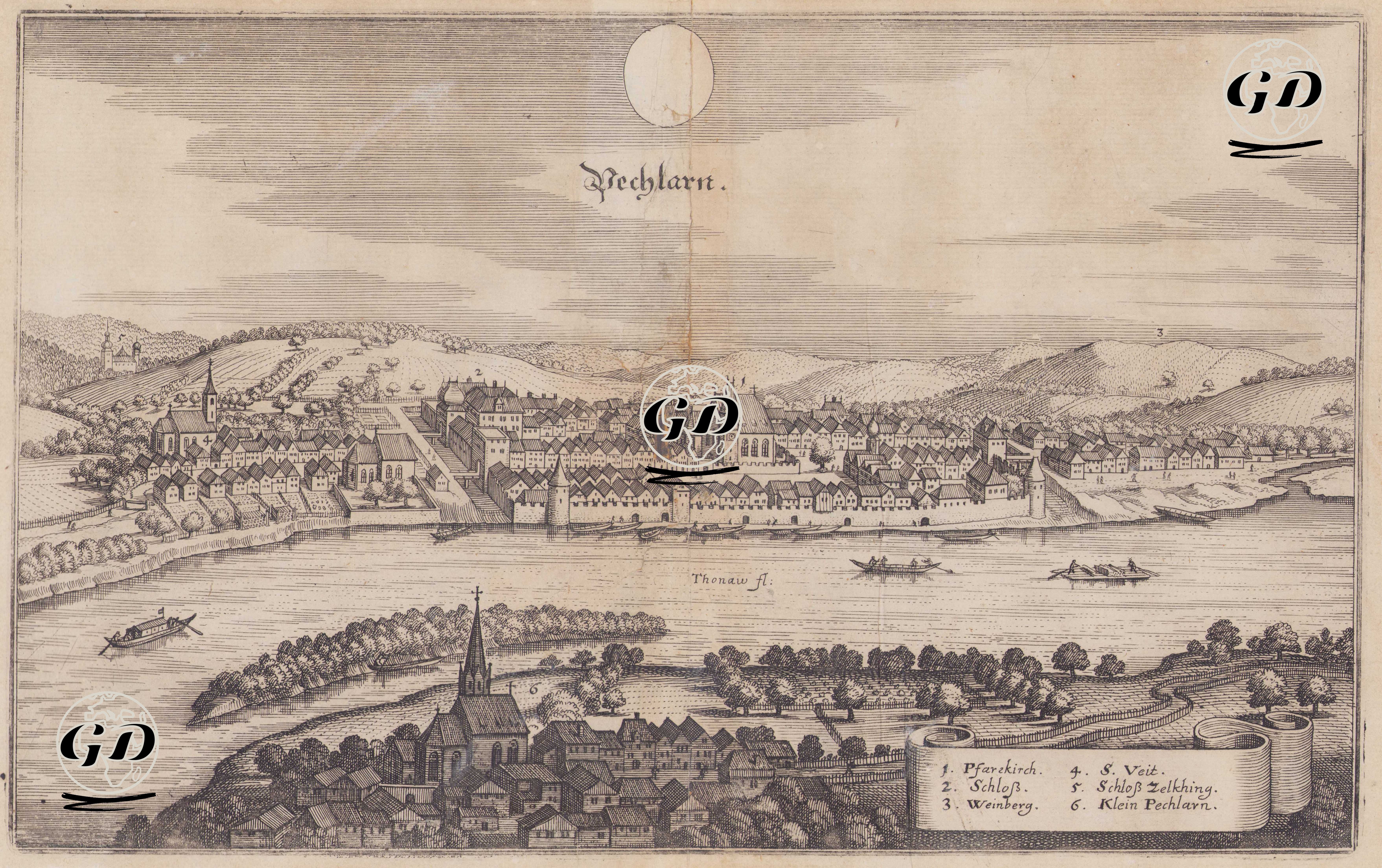 Pöchlarn Kasabası (Avusturya) -  - 1720`s