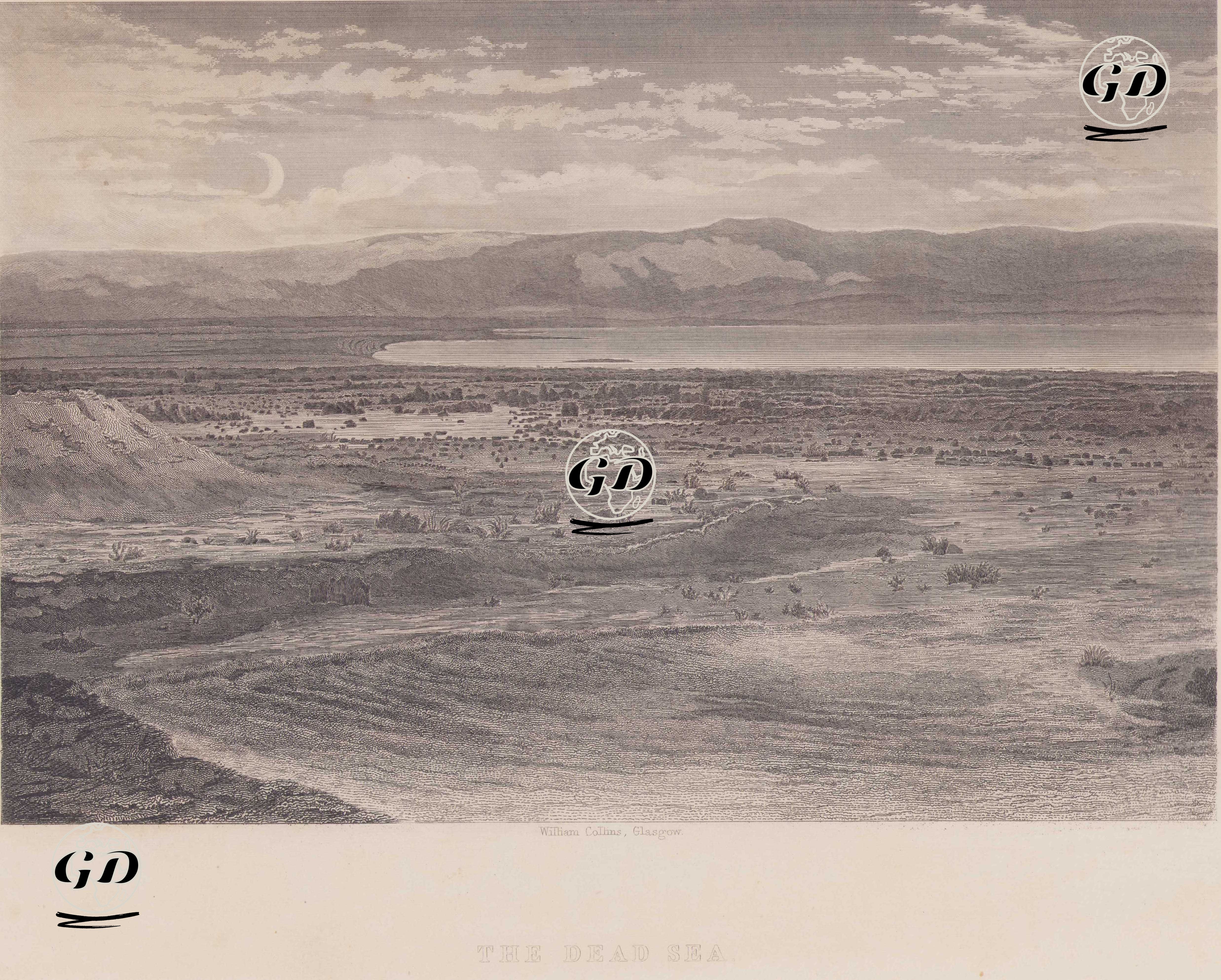 Lut Gölü (Ölü Deniz) -  - 1860`s
