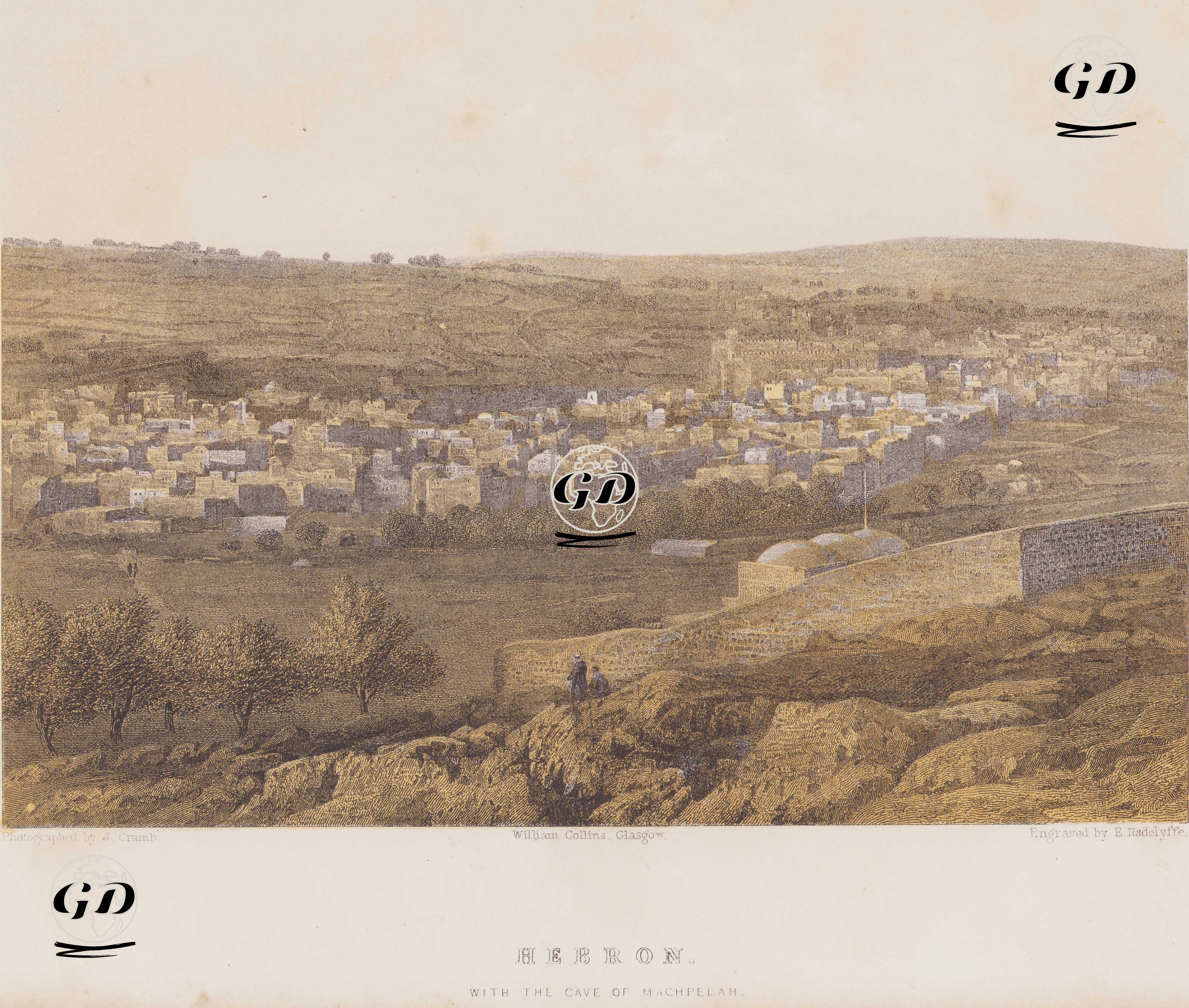 Hebron with the Cave of Machpelah - J. Cramb (Photographer-Fotoğrafçı) - 1860`s