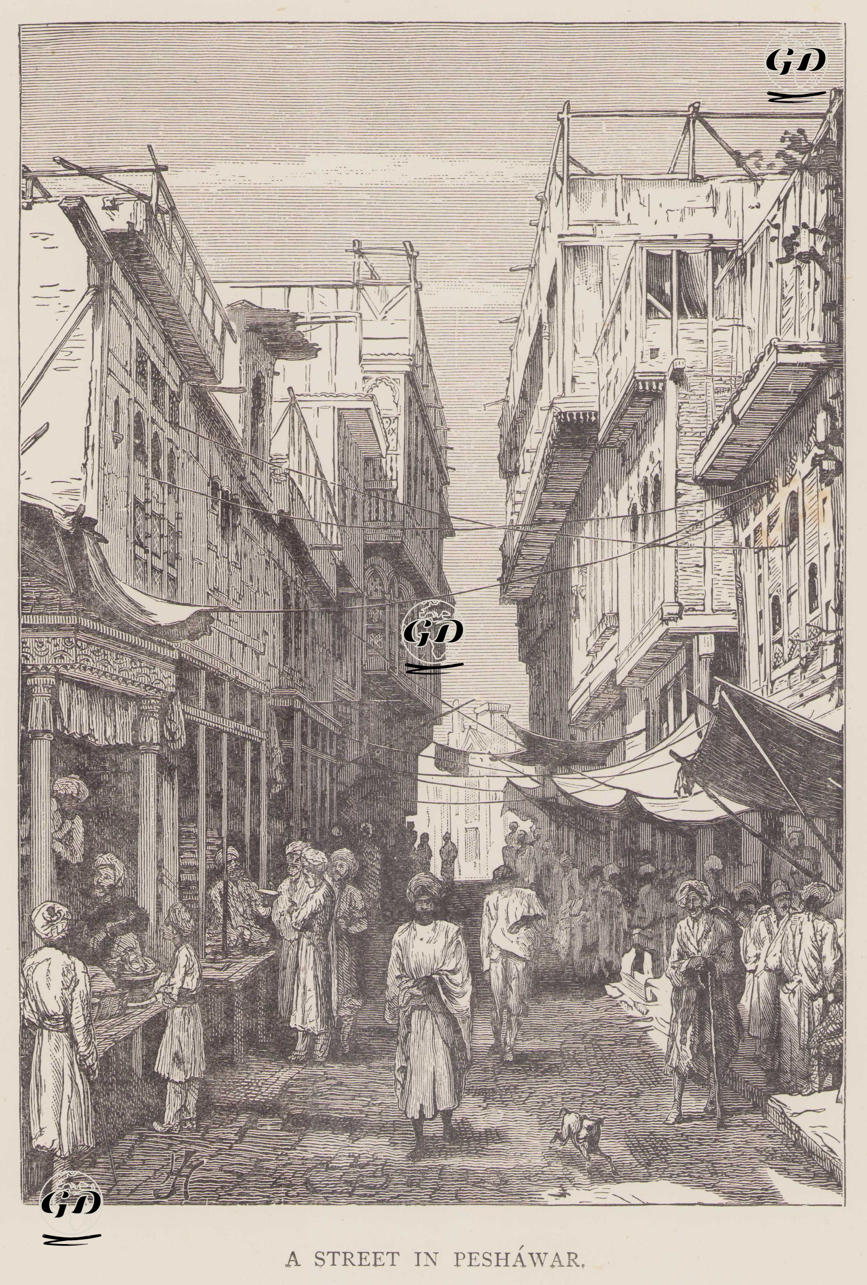 Peşaver’de Bir Sokak -  - 1878