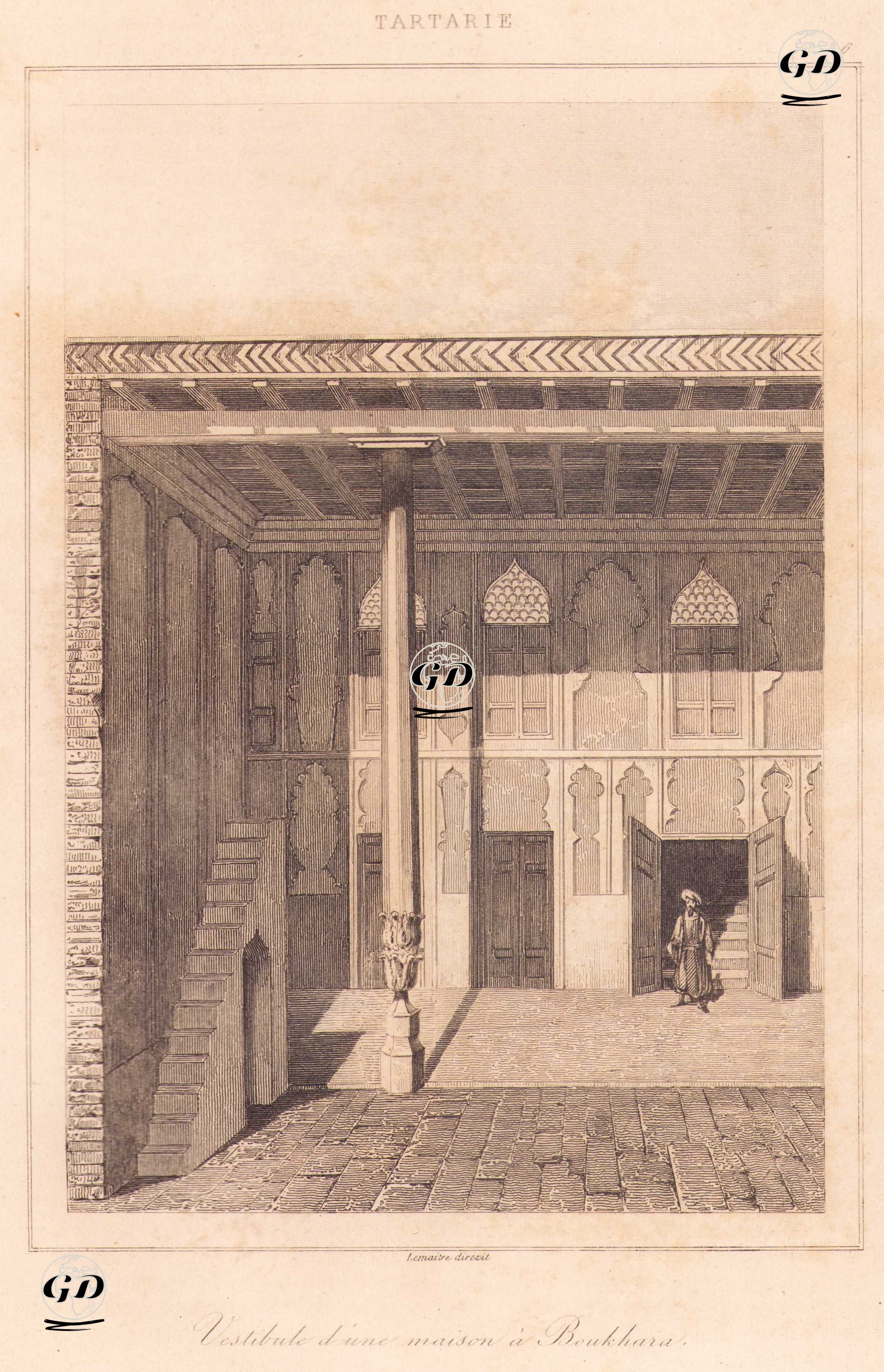 Tataristan - Buhara’da Bir Evin Girişi  (Plate 6) -  - 1848