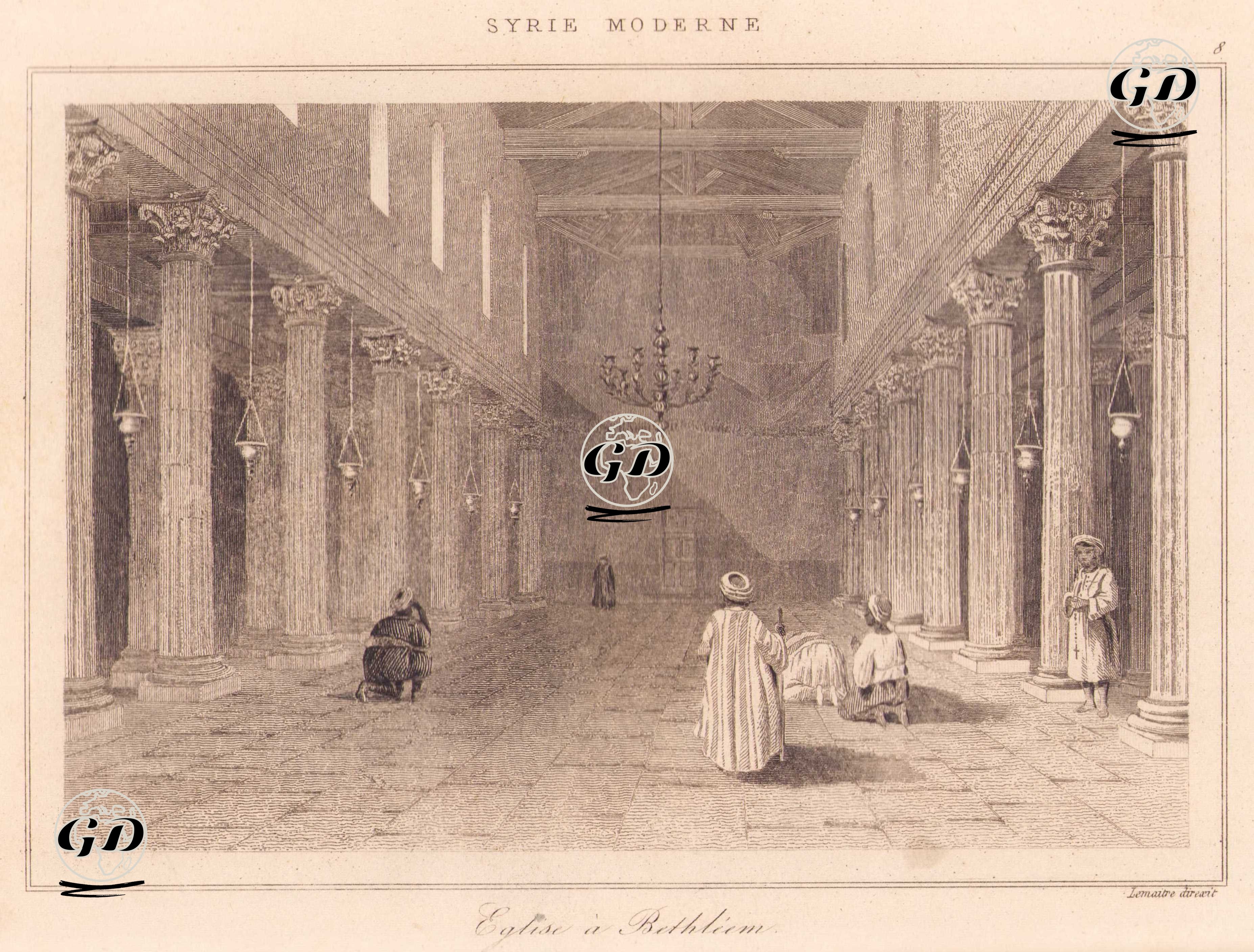Modern Suriye - Beytüllahim Kilisesi (Doğuş Kilisesi) (Plate 8) -  - 1848