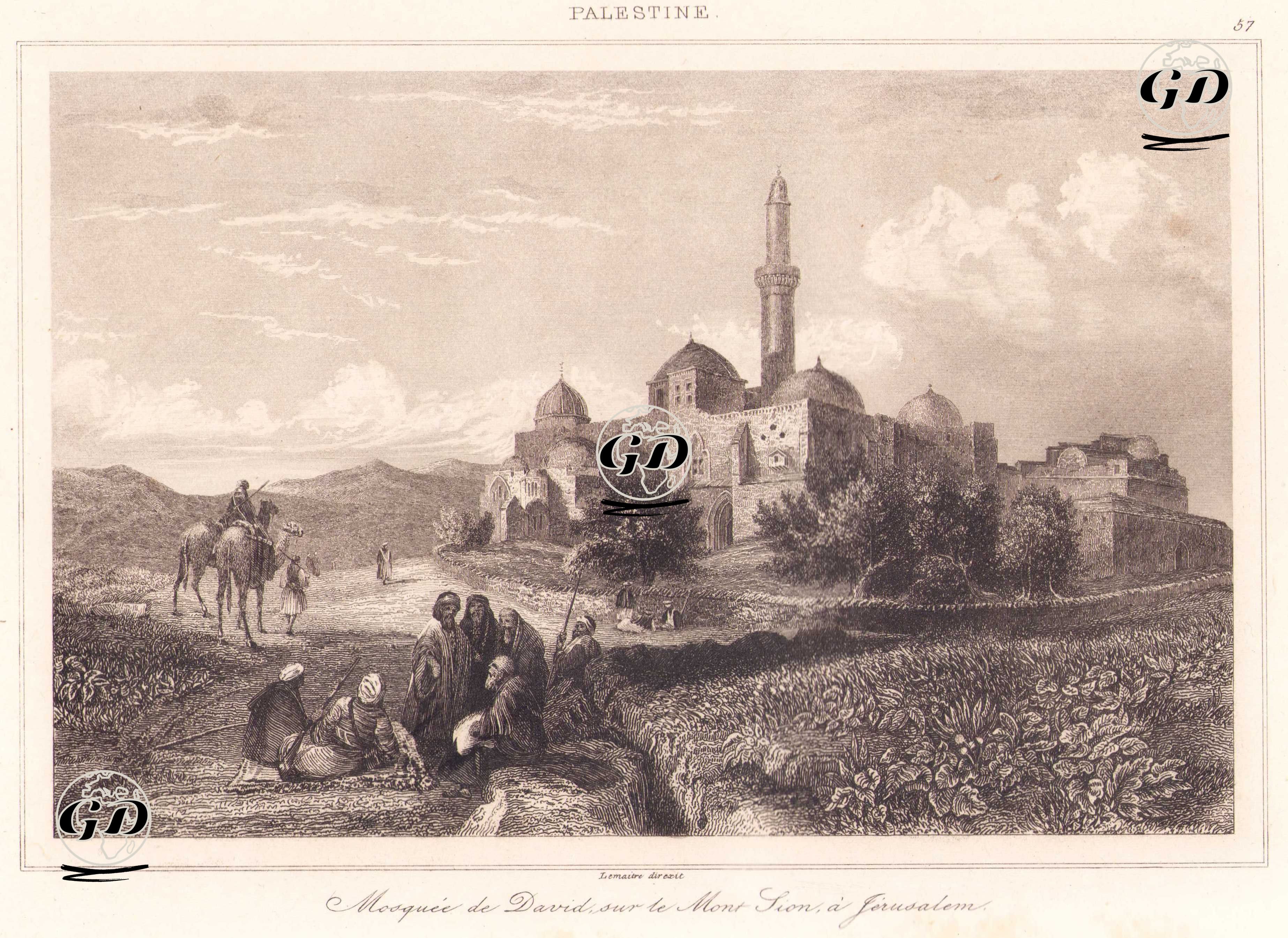 Filistin - Kudüs’te Siyon Dağı’nda Davud Camii (Plate 57) -  - 1845