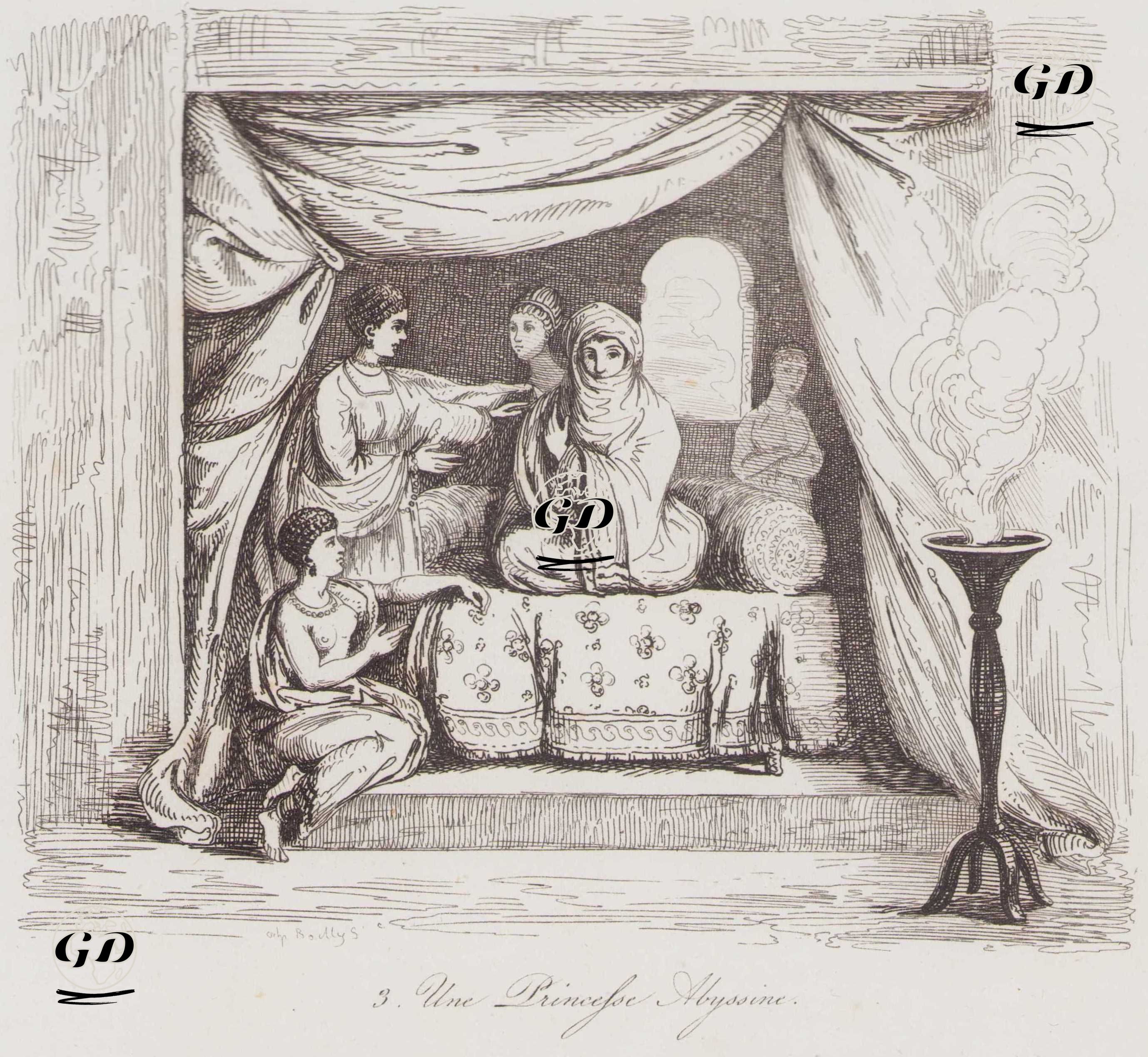 Habeş Prensesi - Juluen Leopold Boilly (1796 - 1874) - 1839