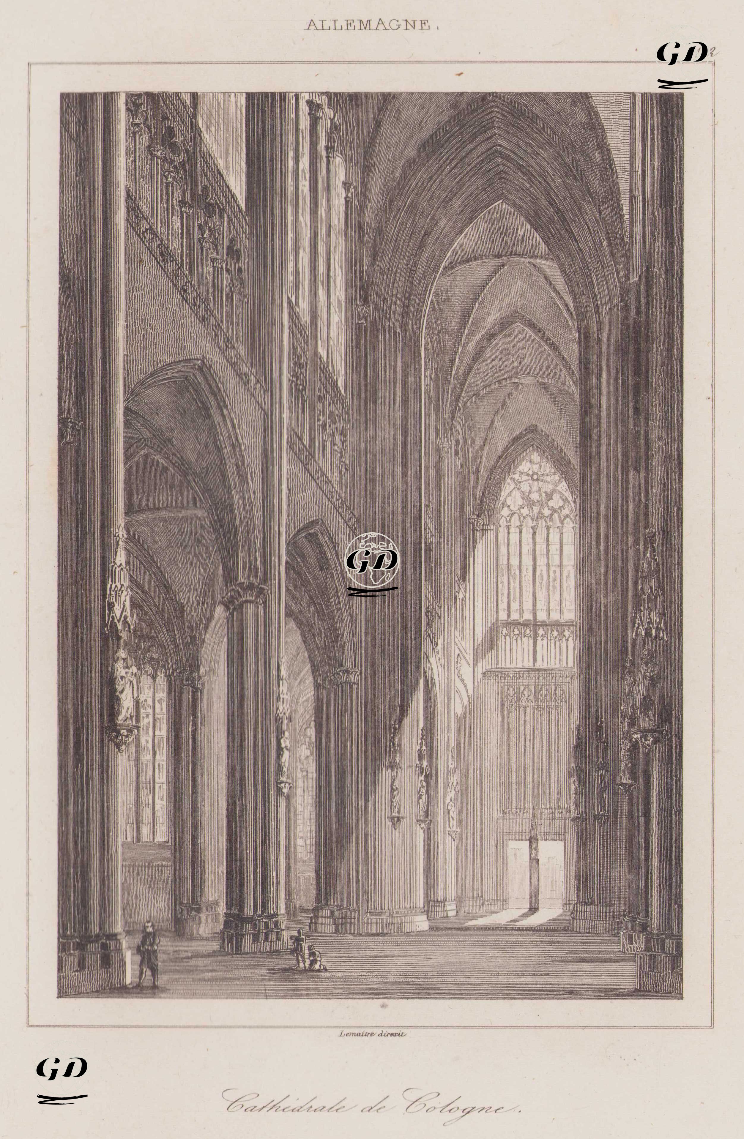 Köln Katedrali İç Mekanı -  - 1839