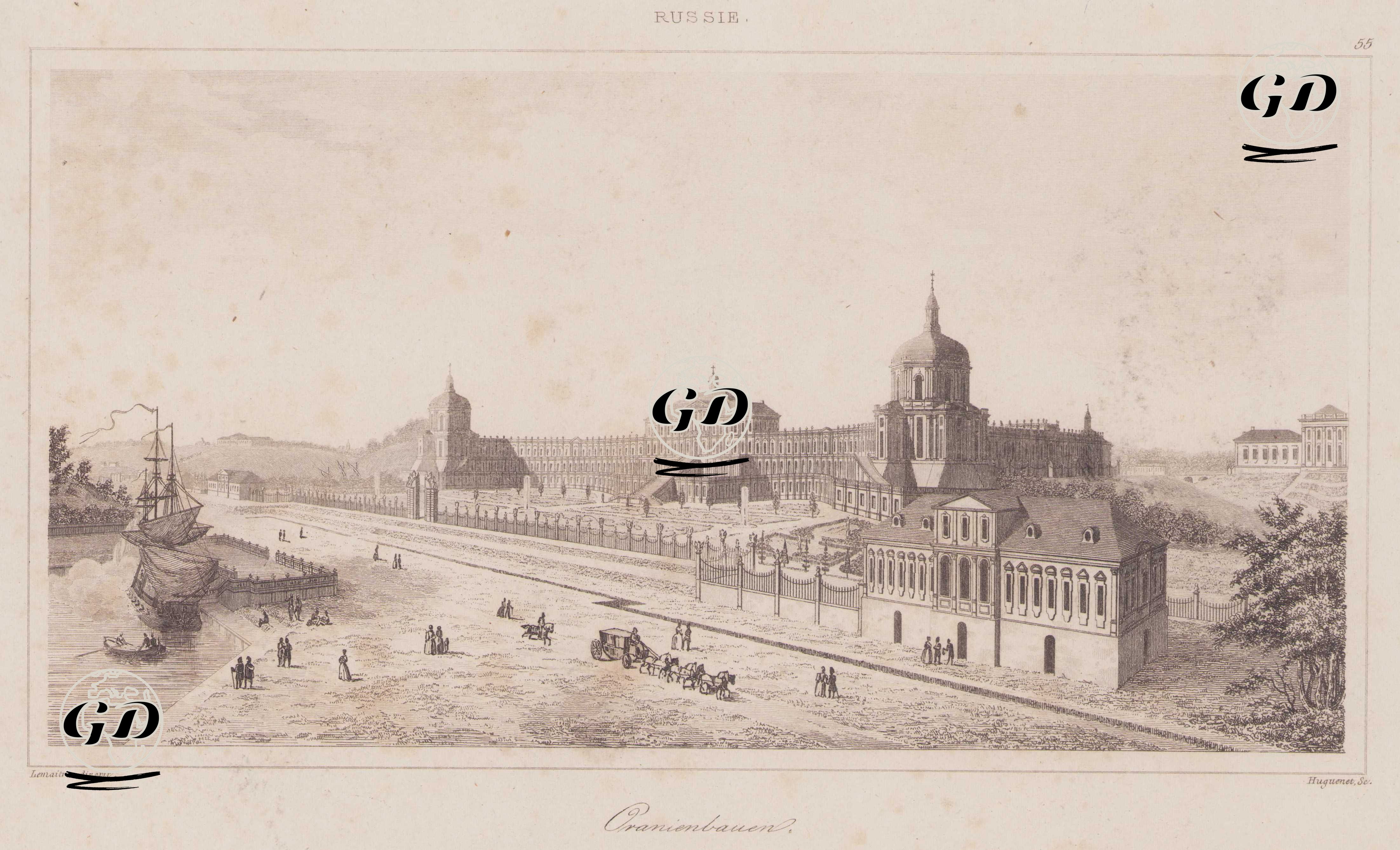 Rusya Kraliyet Konutu Oranienbaum, Lomonosov, St.Petersburg -  - 1839