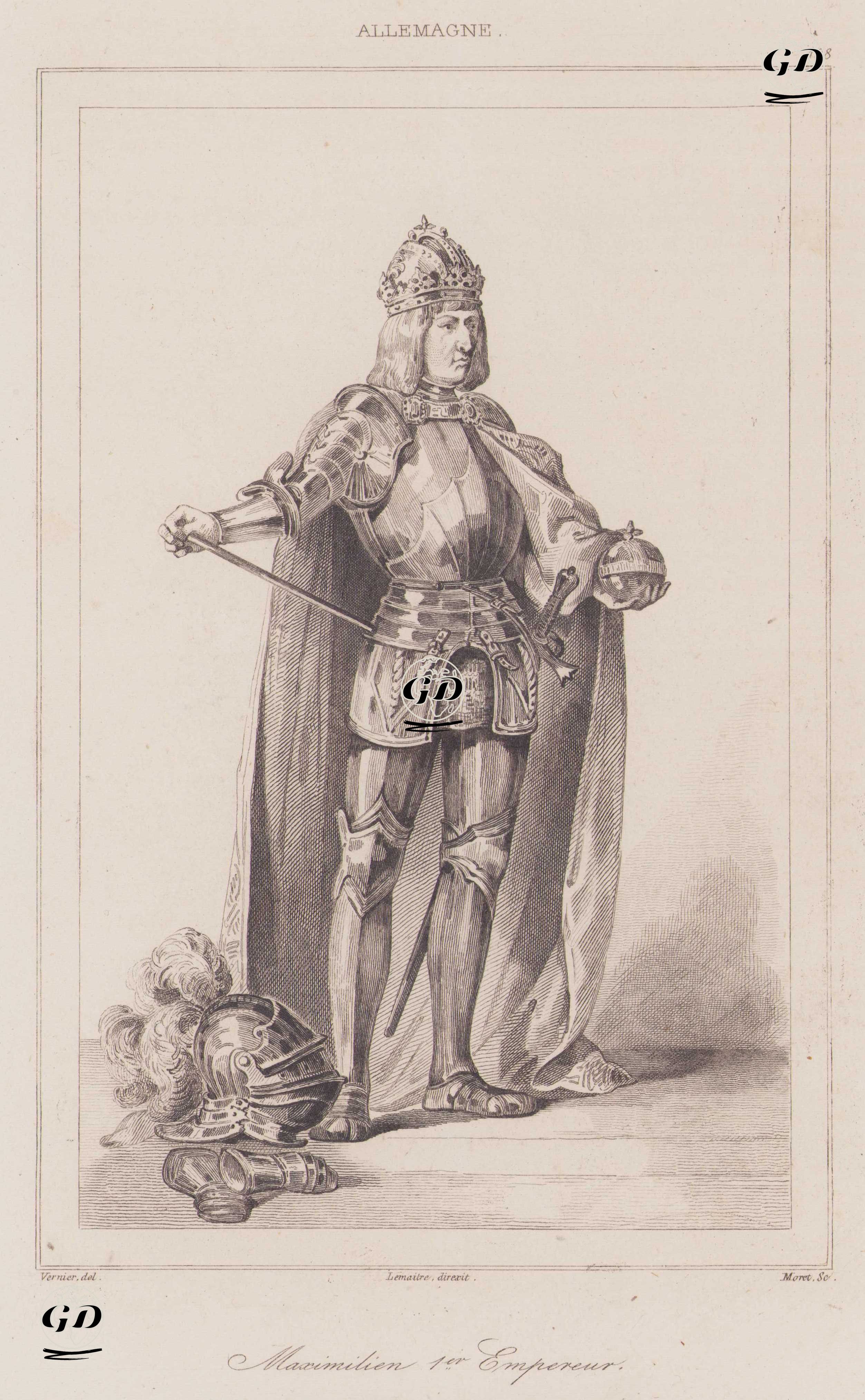 Kutsal Roma-Germen İmparatoru I. Maximilian (1459-1519) - Vernier - 1839