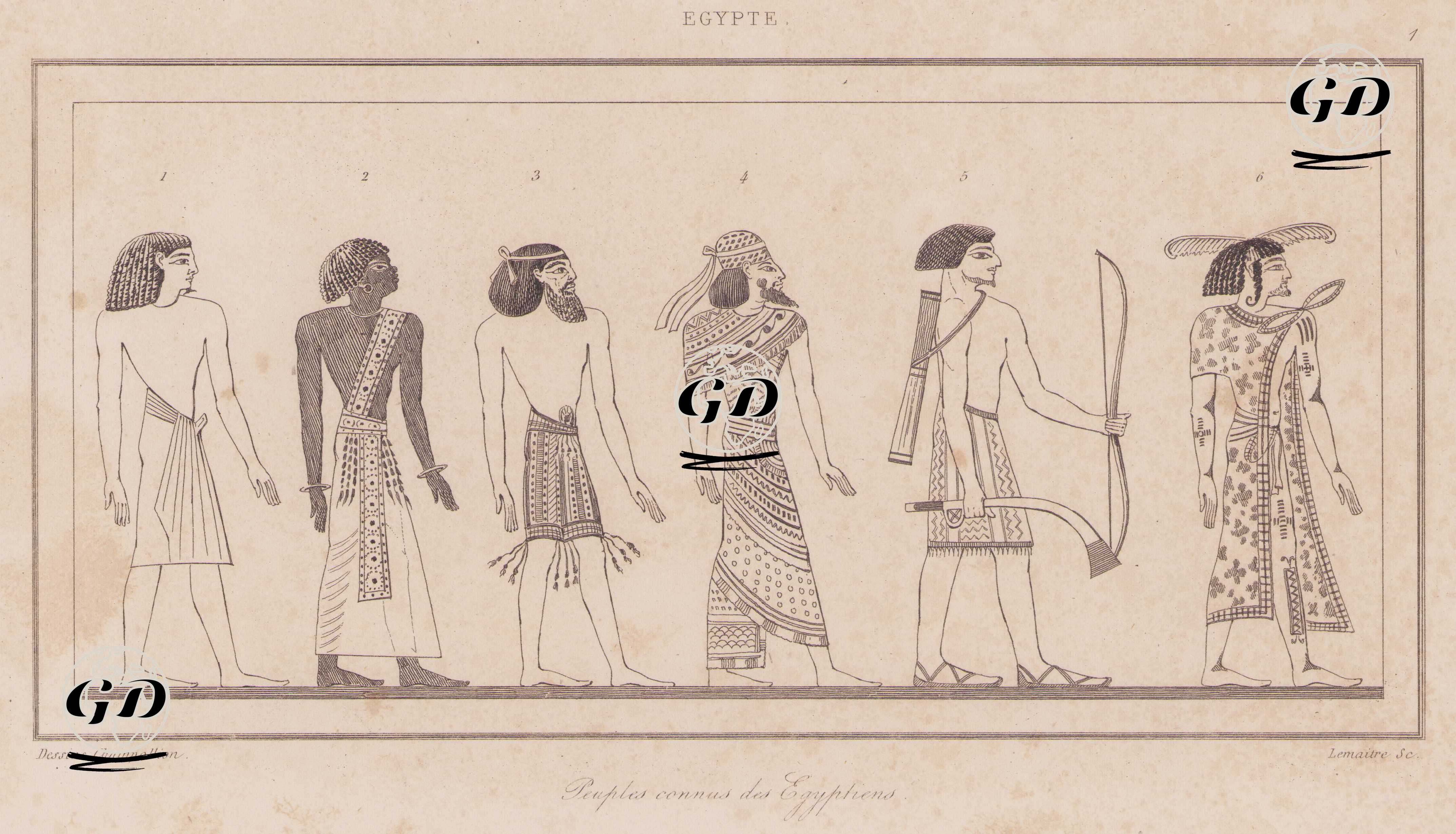 Antik Mısırlılar Tarafından Bilinen Halklar 1. Mısırlılar 2. Nubyalı ( Kara Afrika Halkı) 3. Asyalı (Sami Halkı) 4. Suriye-Filistin Bölgesinin Aristokrat Halkı (Rutenu) 5. Deniz Kavimleri (Ege kökenli Savaşçılar) 6. Libyalı - Jacques-Joseph Champollion (1778-1867) - 1839