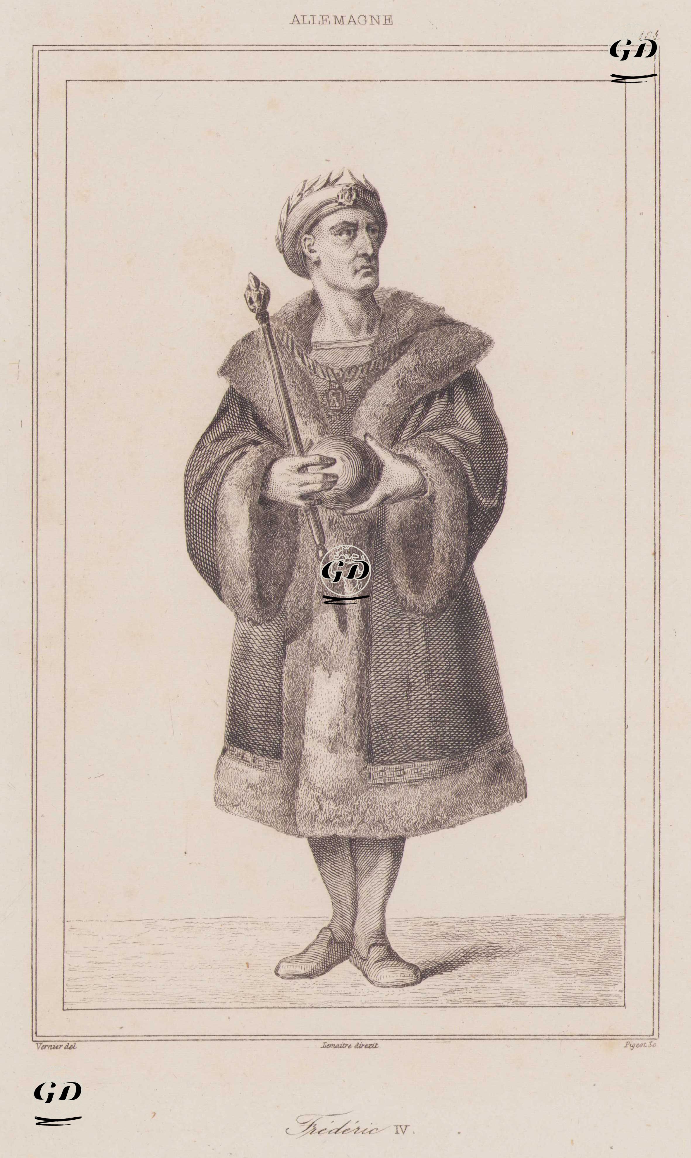 Almanya Kralı IV. Friedrich  - Vernier - 1839