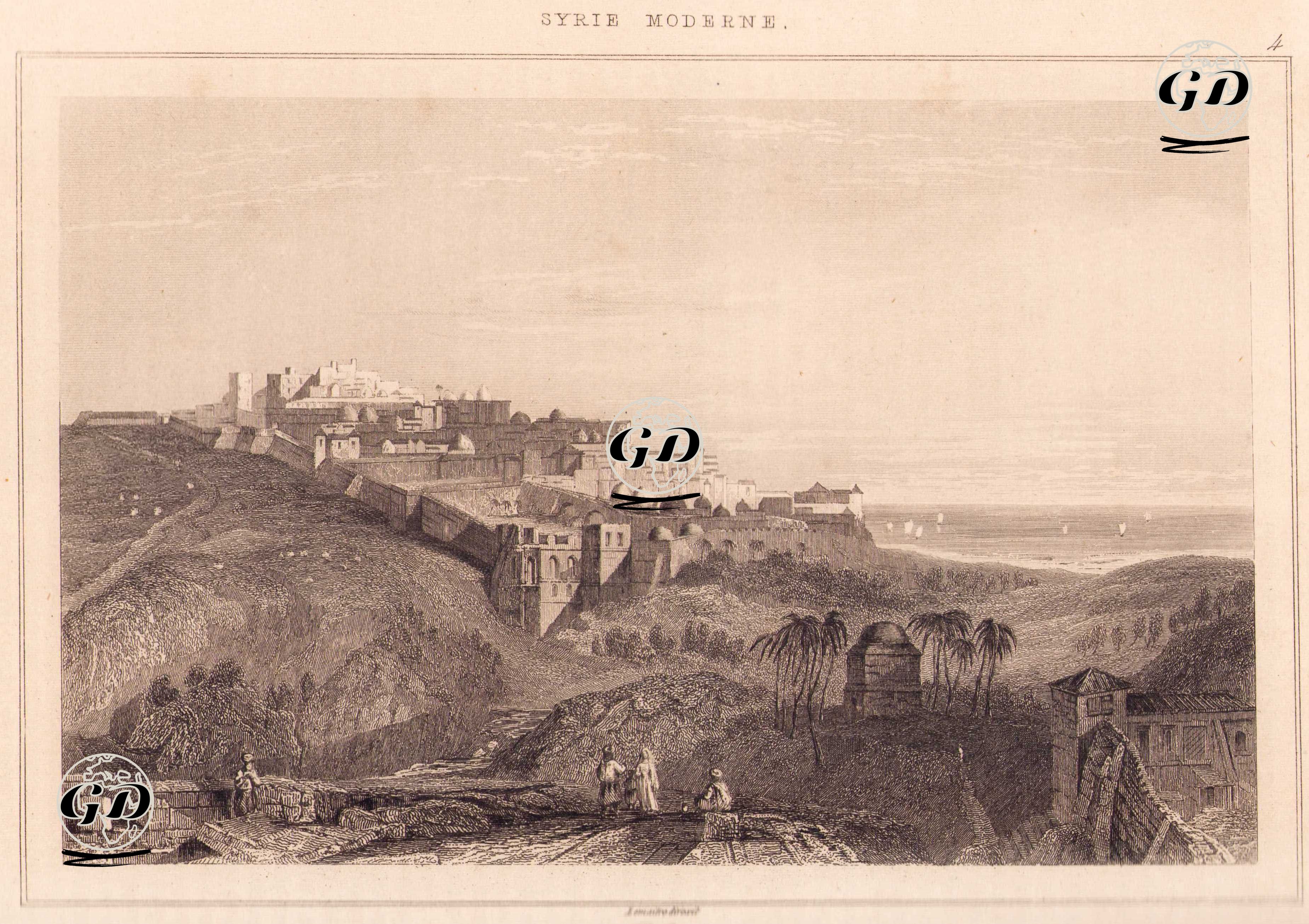 Yafa'nın Genel Görünümü (Plate 4) -  - 1848