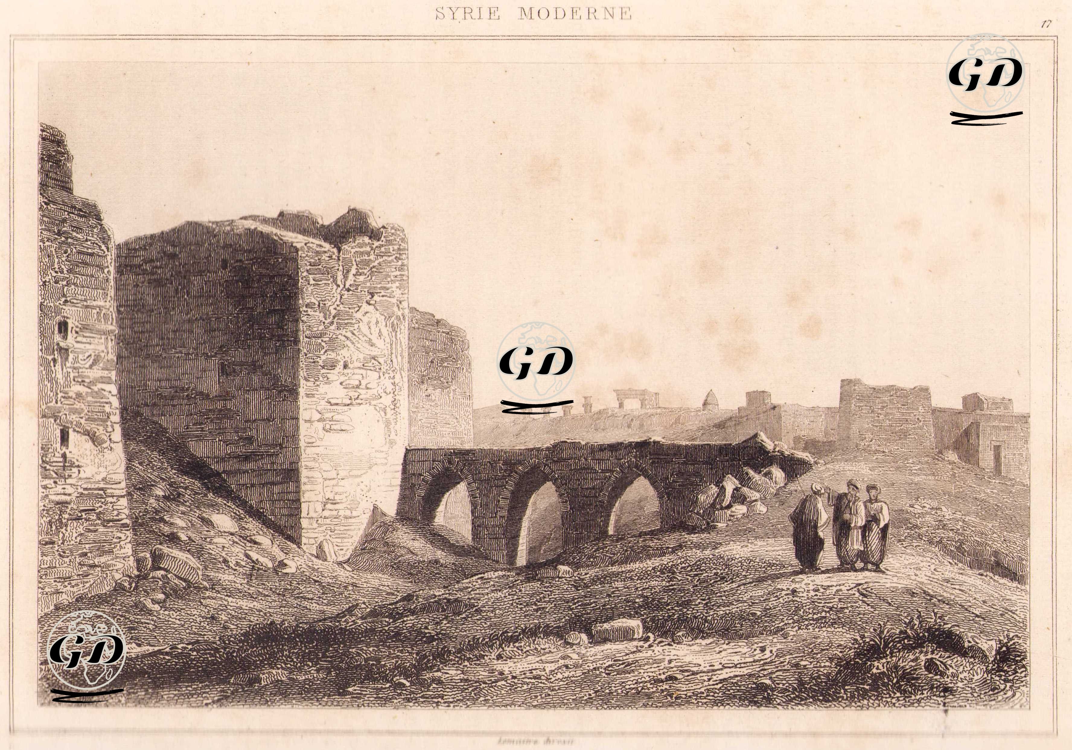 Bostra (Busra el-Şam) Kent Surları (Plate 17) -  - 1848