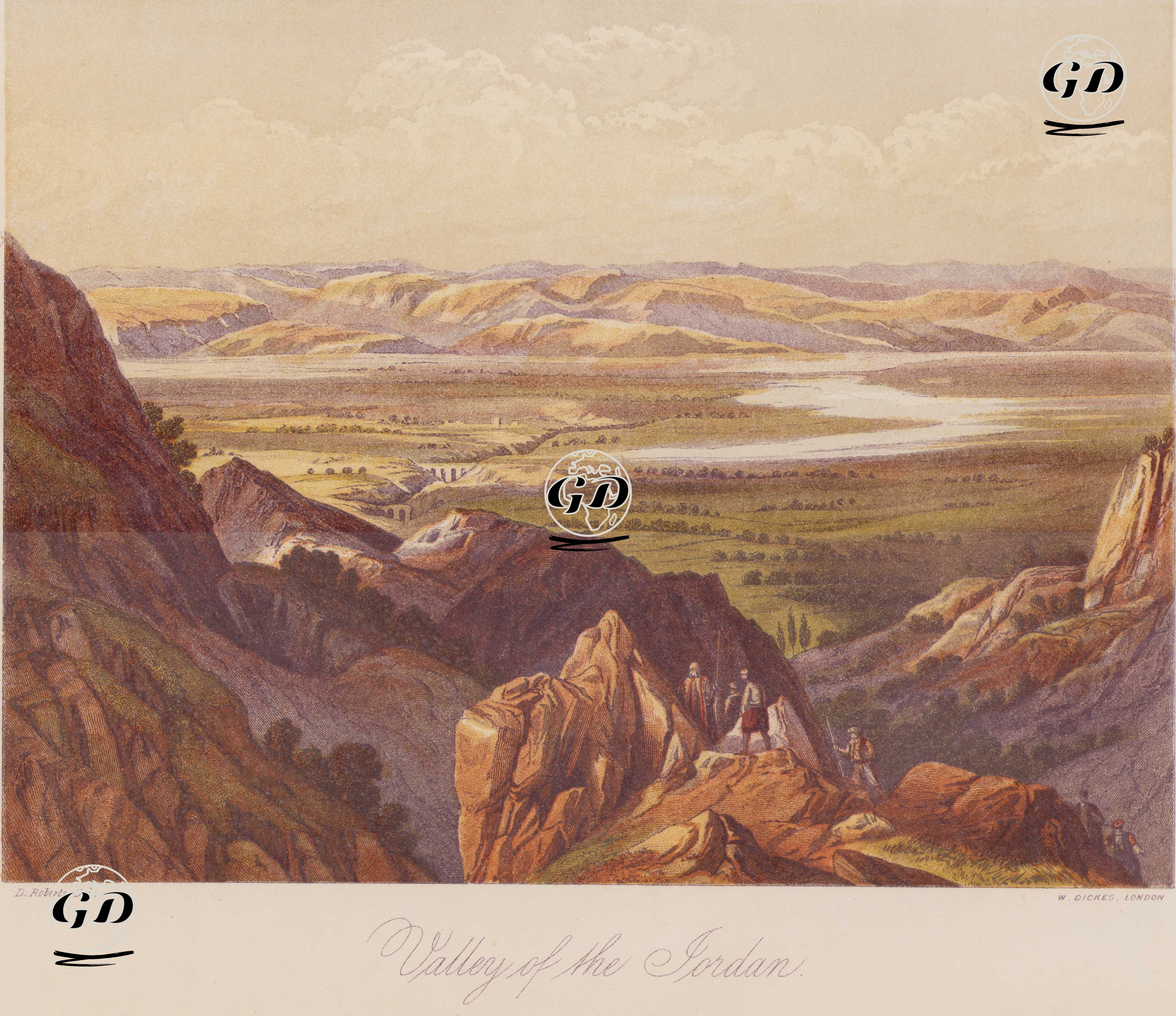 Valley of the Jordan - David Roberts (1796-1864) - 1842