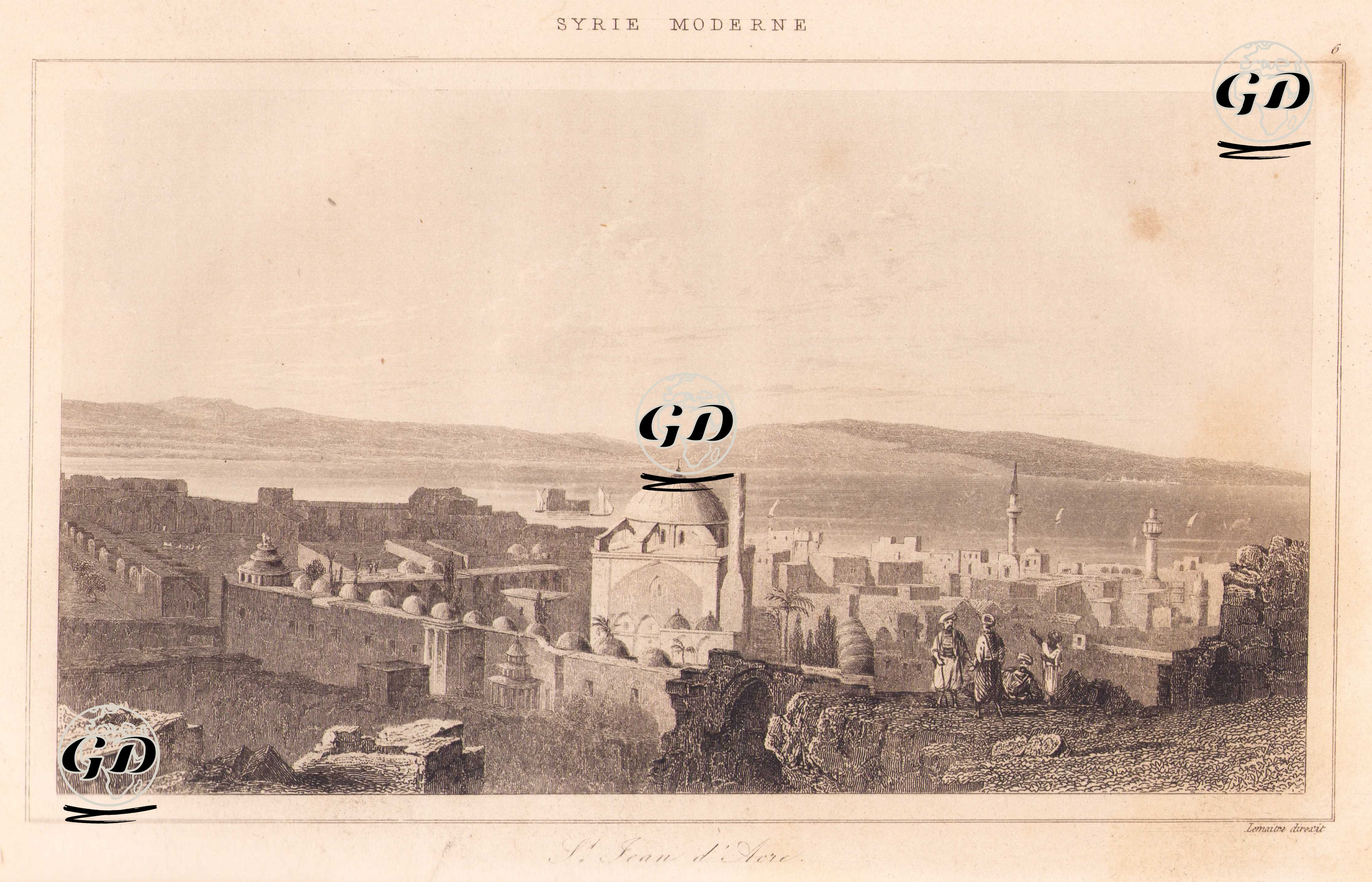 Syrie Moderne - St Jean d'Acre (Plate 6) -  - 1848