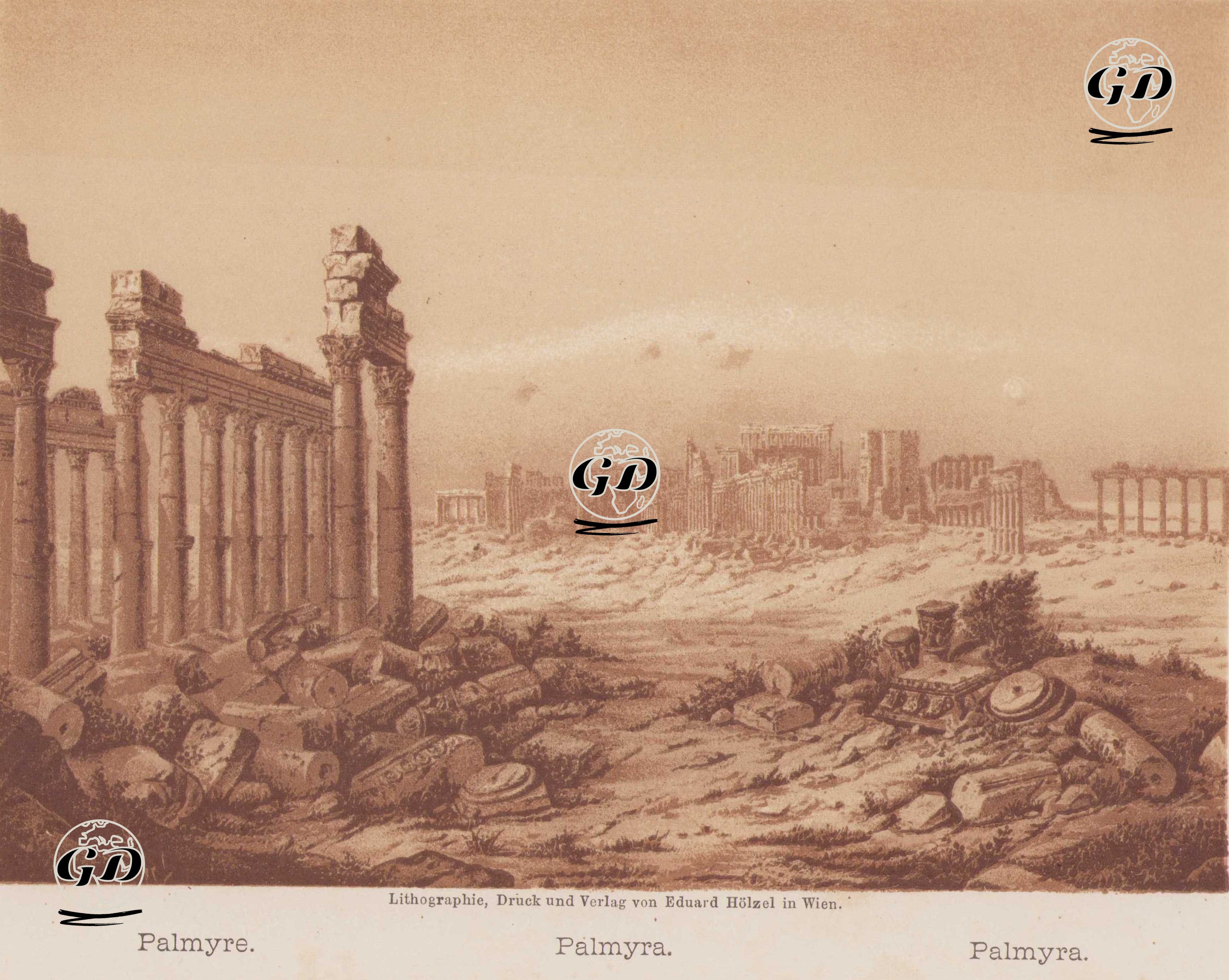Palmira Harabeleri -  - 1850`s