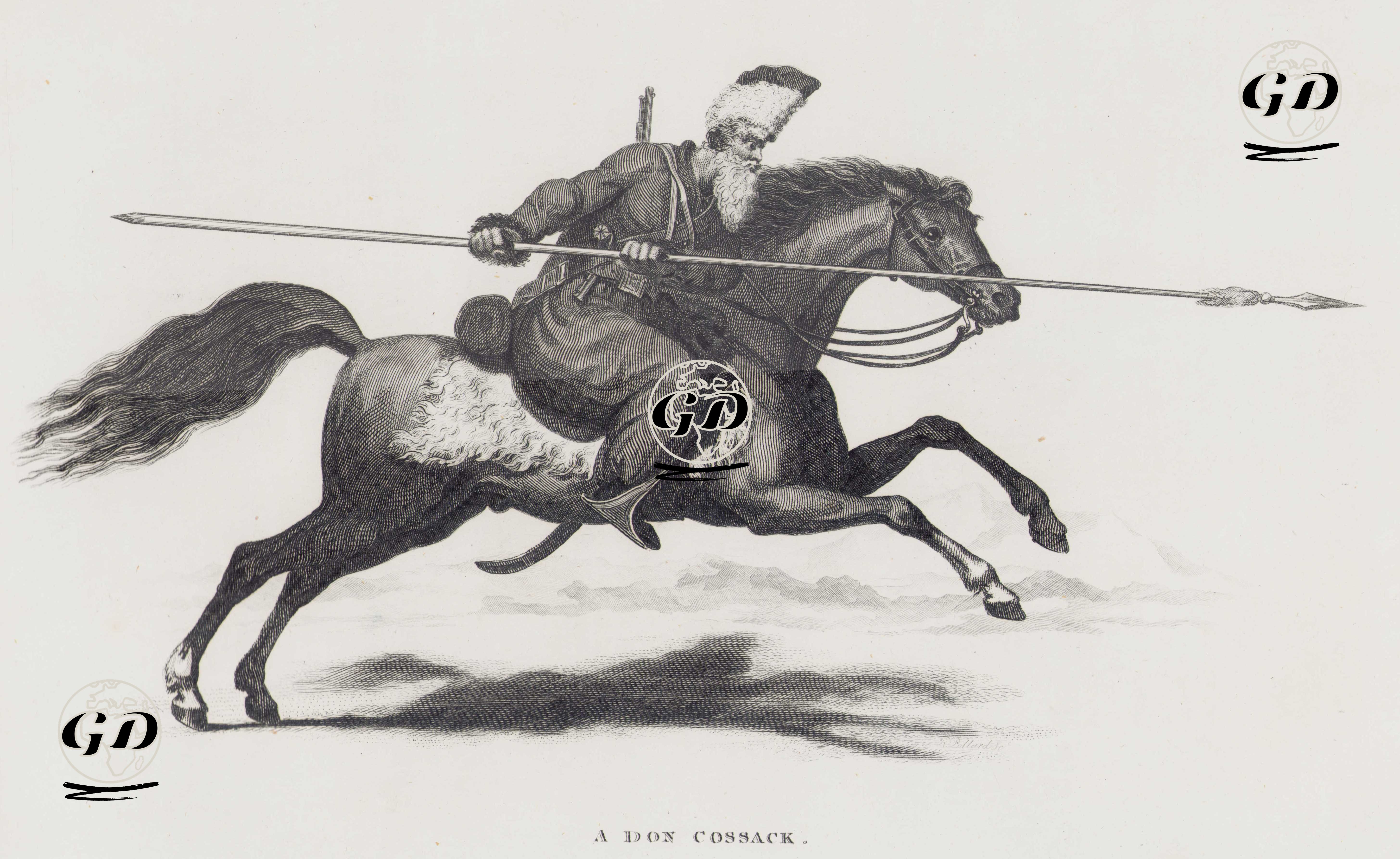 Bir Don Kazak Süvarisi -  - 1824