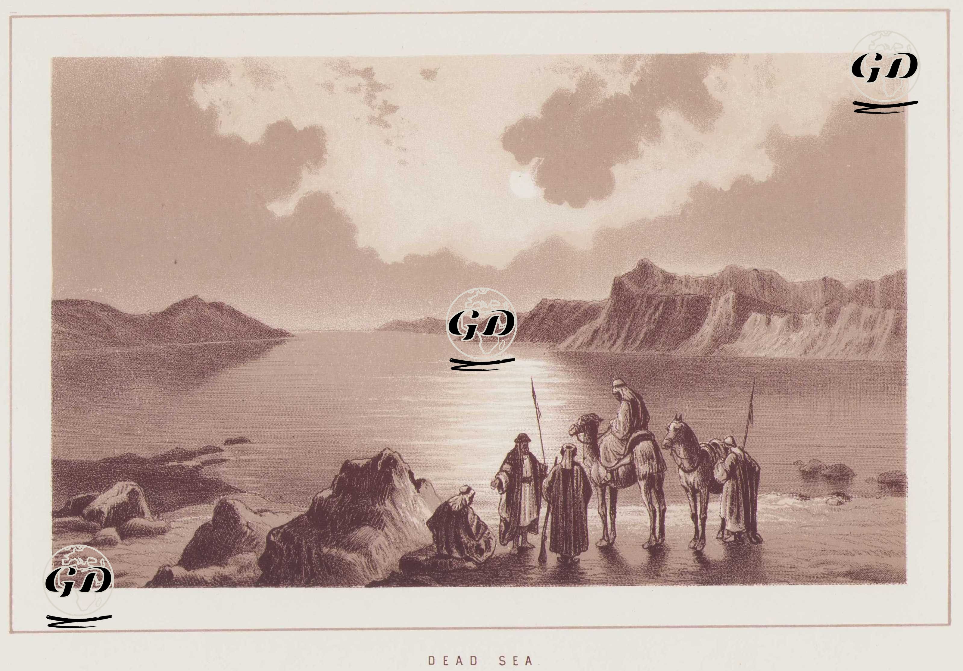 Lut Gölü (Ölüdeniz) -  - 1850`s