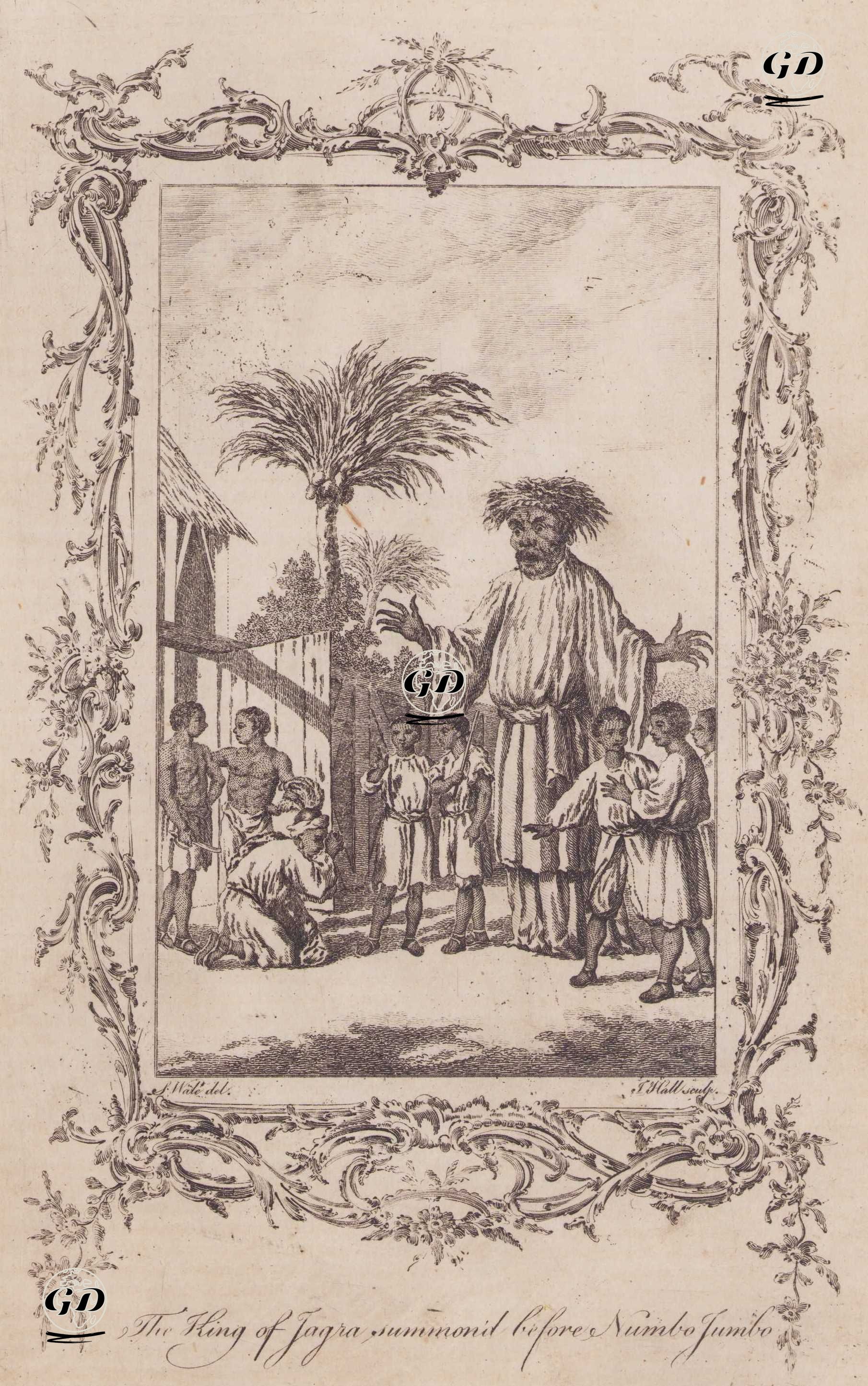 Mumbo Jumbo’nun önüne çağrılan Jagra Kralı - S.Wale - 1770`s
