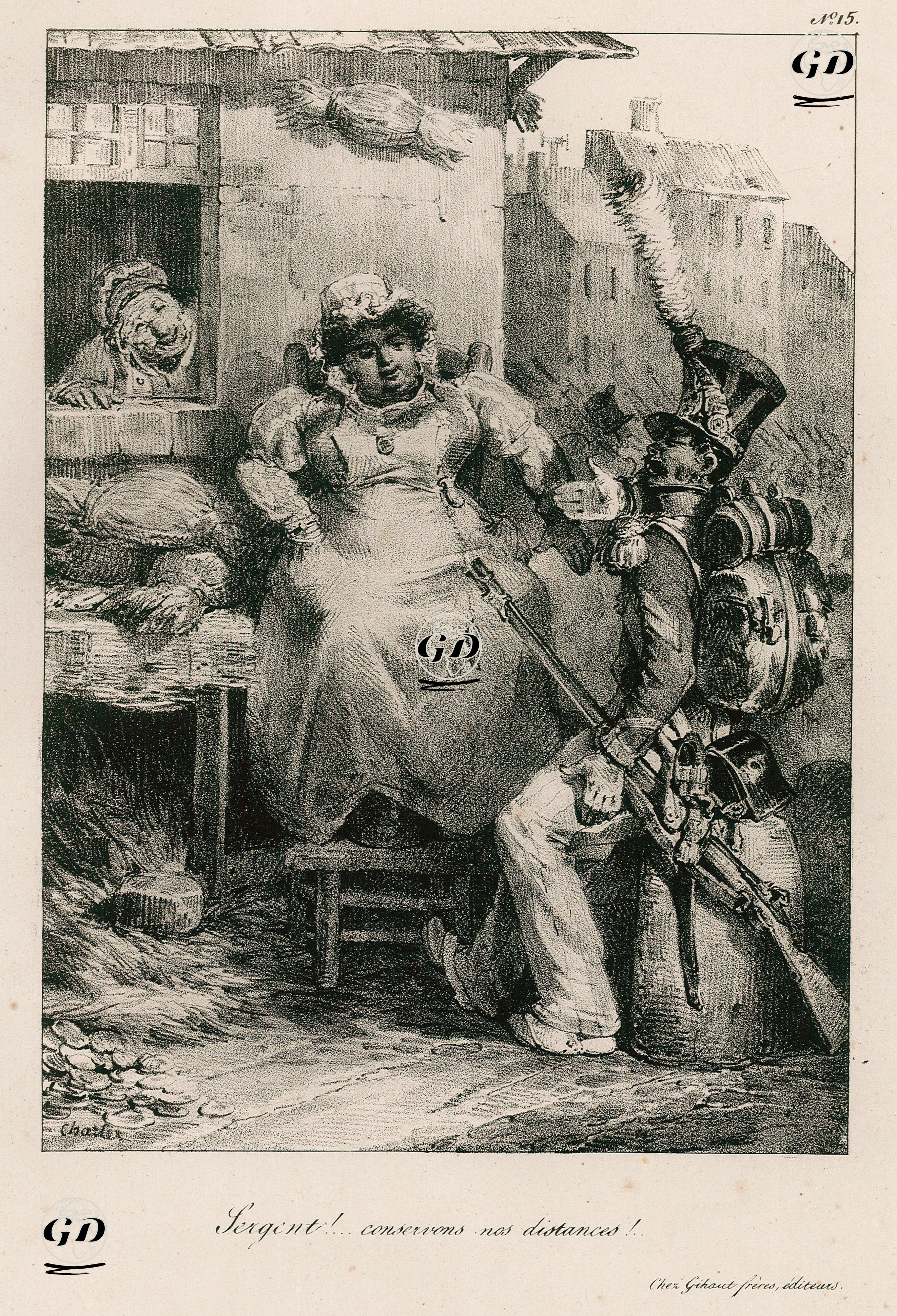 Çavuş! Mesafemizi Koru! - Nicolas Toussaint Charlet (1792-1845) - 1827