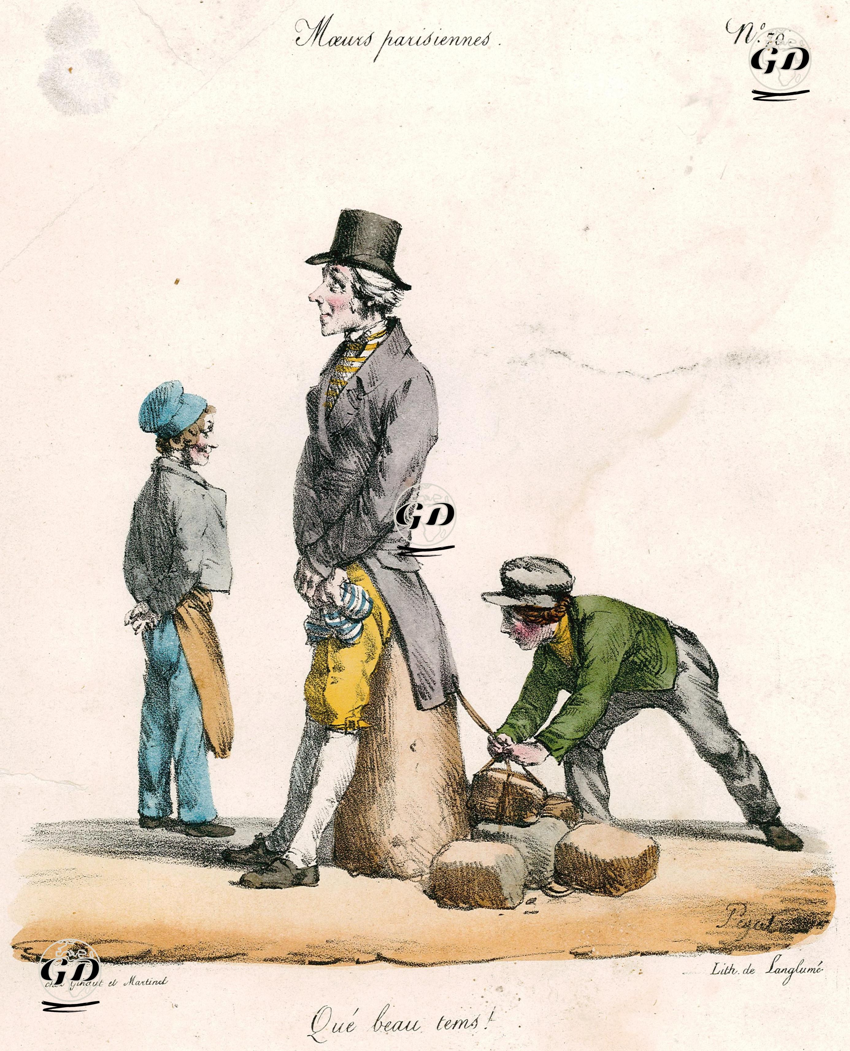  Paris Gelenekleri No.70 " Hoş Zaman" - Edma Jean Pigal (1798-1873) - 1820's