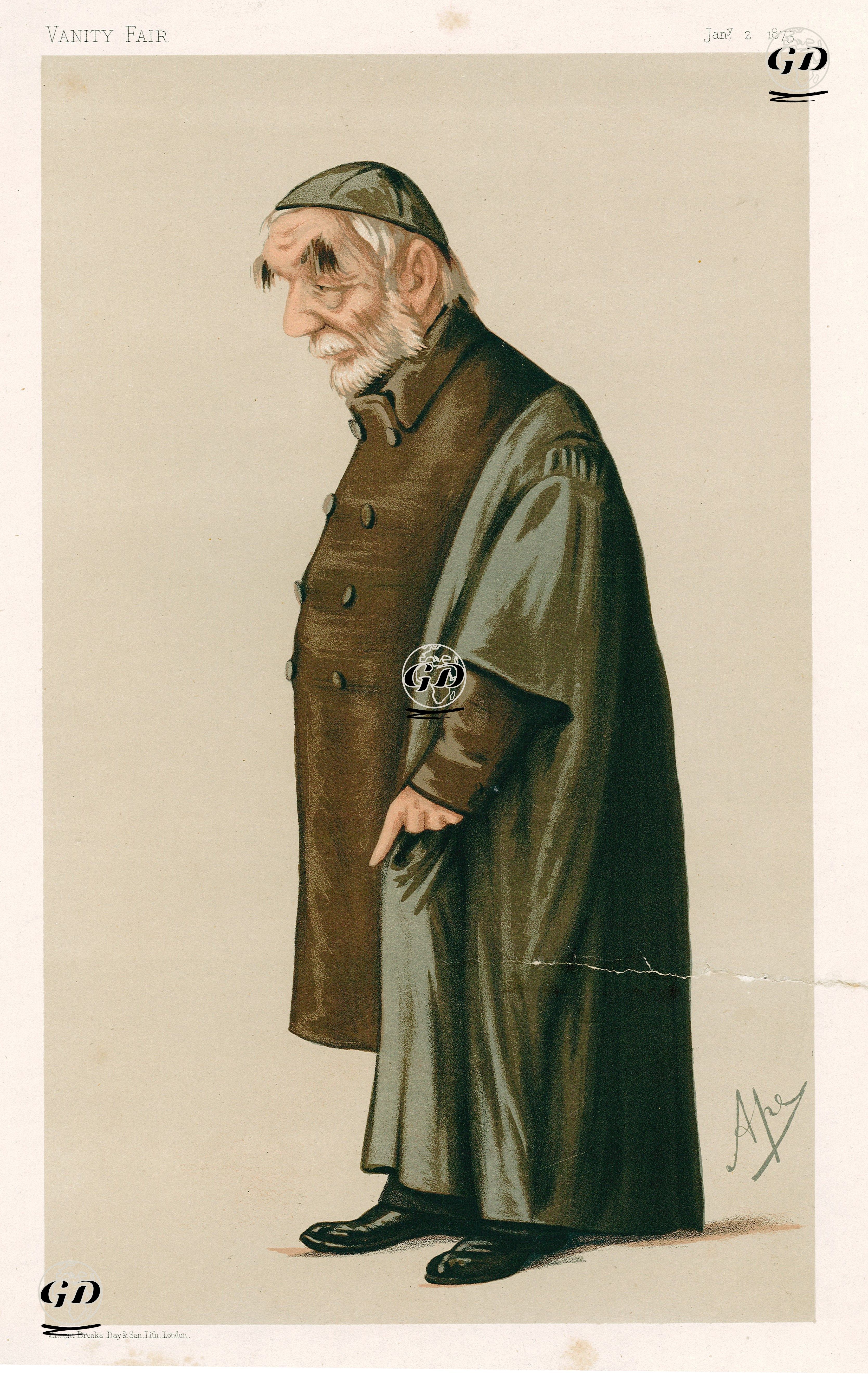 Men of the Day No.95 (Edward Bouverie Pusey)- Jan.2 1875 - Carlo Pellegrini (1839-1889) - 1875