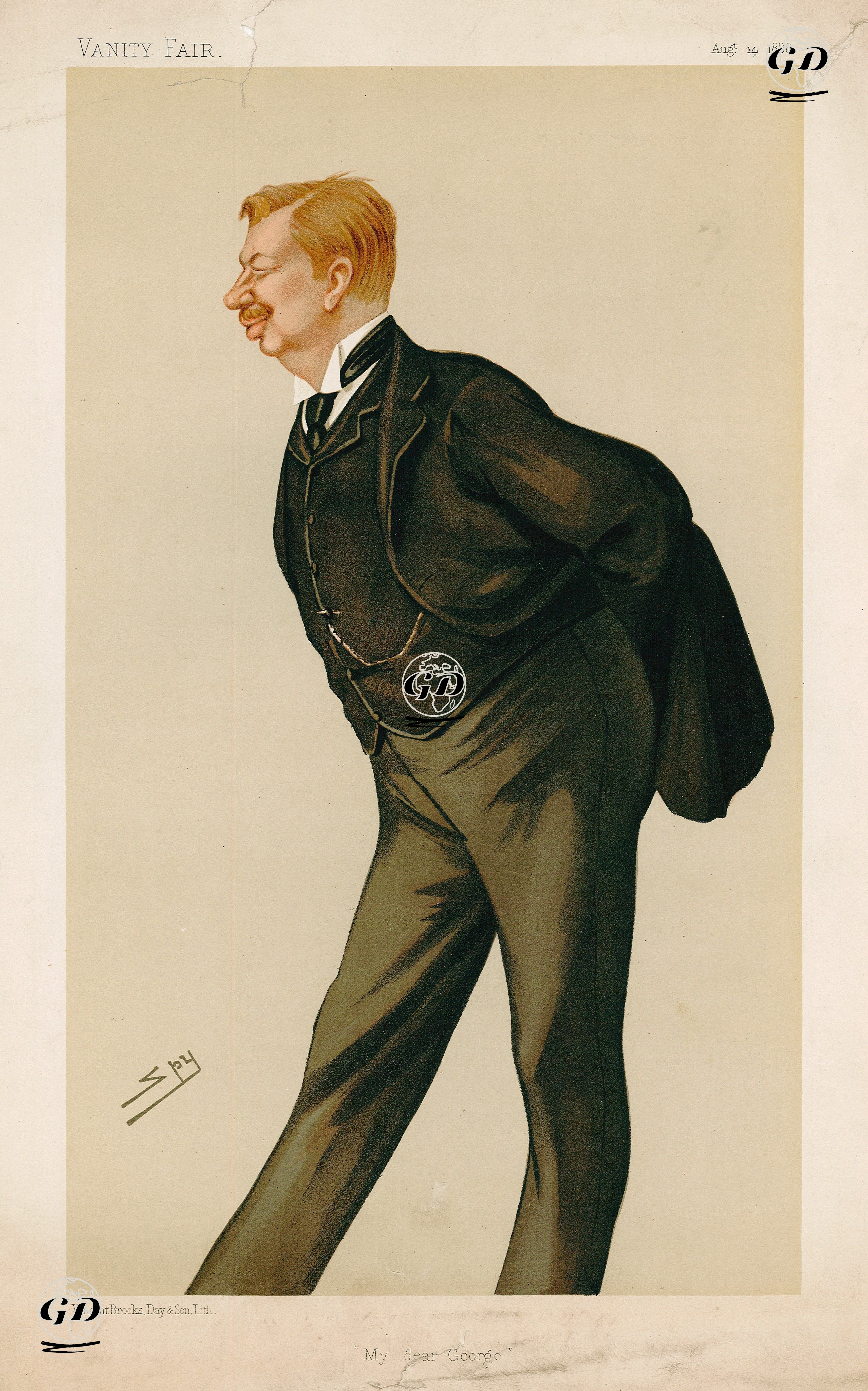 Günün Adamı Politikacı ve Devlet Adamı George Granville Leveson Gower- 14 Ağustos 1886 - Leslie Ward (1851-1922) - 1886