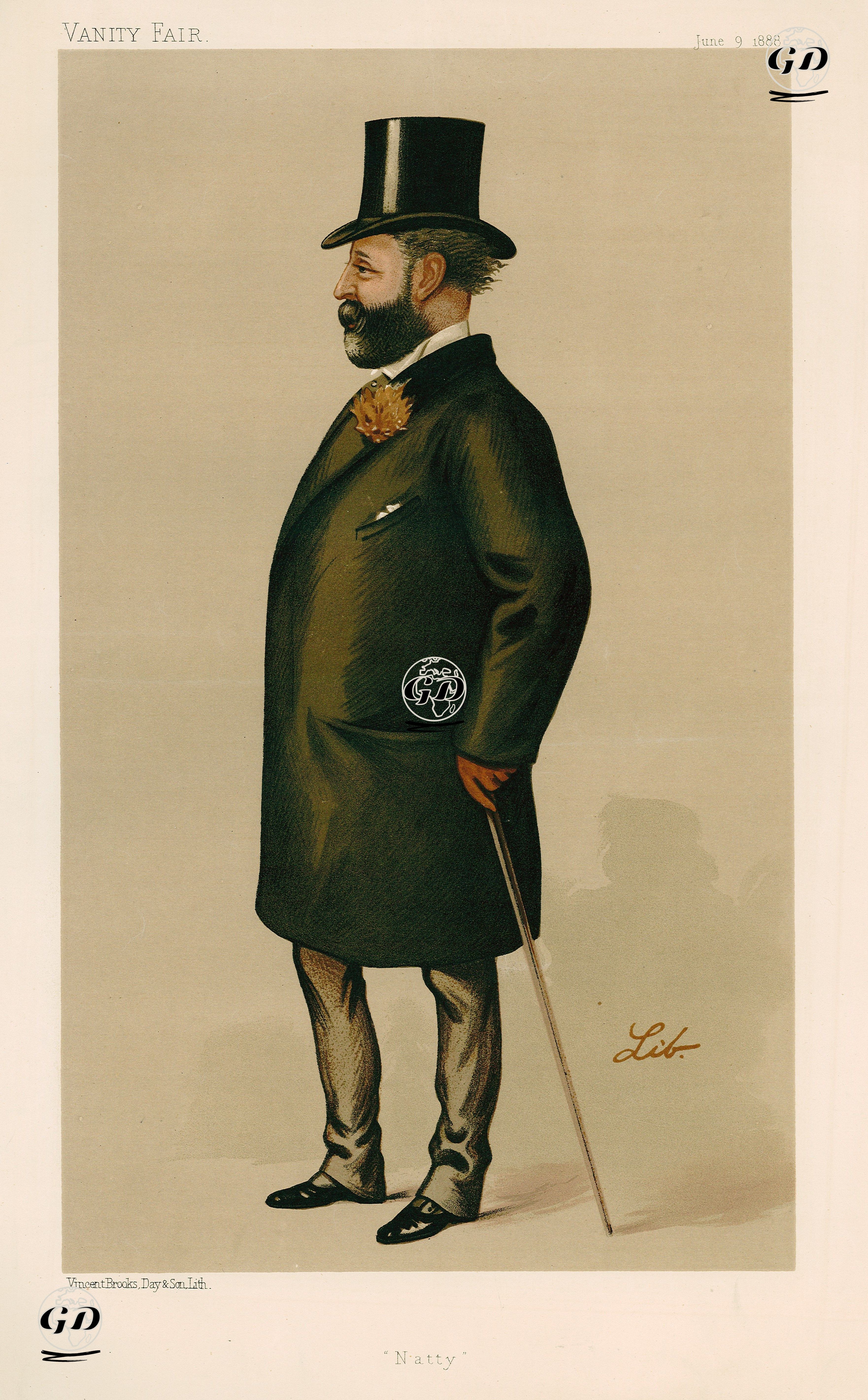 Bankacı Nathaniel Mayer de Rothschild, 09 Haziran 1888 - Liborio Prosperi (1854-1928) - 1888
