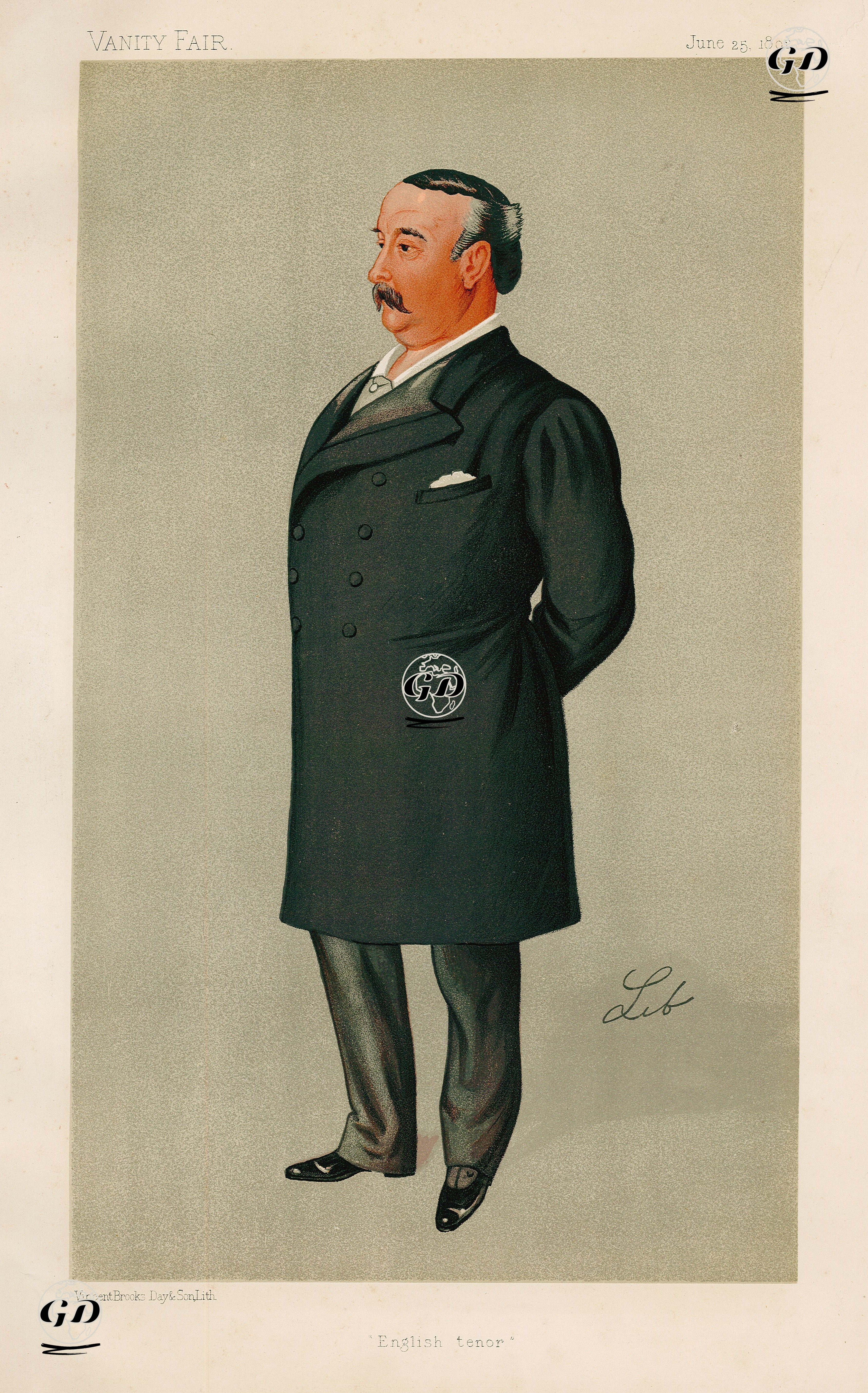 Günün Adamı Opera Sanatçısı Tenor Edward Lloyd, 25 Haziran 1892 - Liborio Prosperi (1854-1928) - 1892