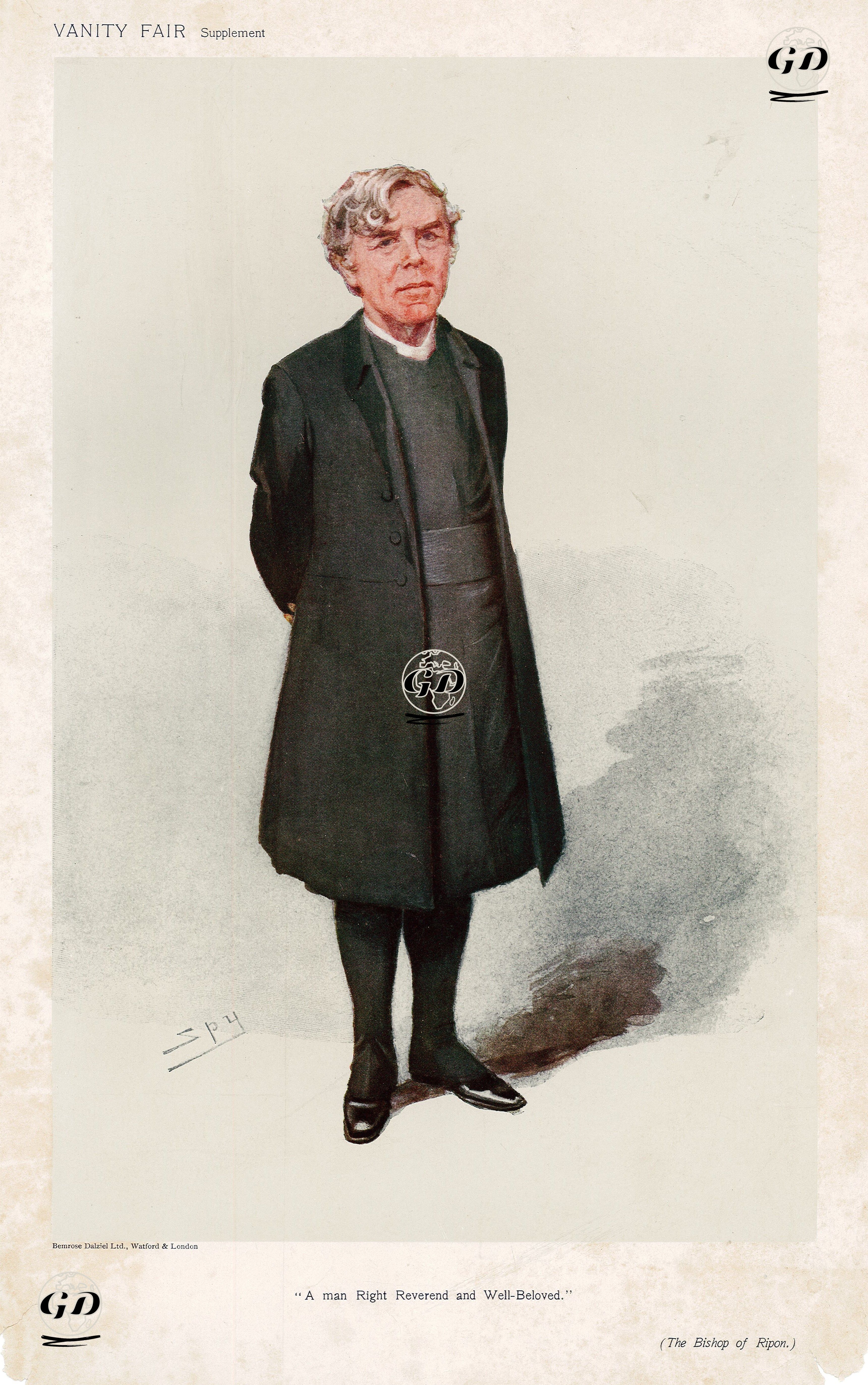 Günün Adamı Ripon Şehrinin Piskoposu William Boyd Carpenter, 08 Mart 1906 - Leslie Ward (1851-1922) - 1906