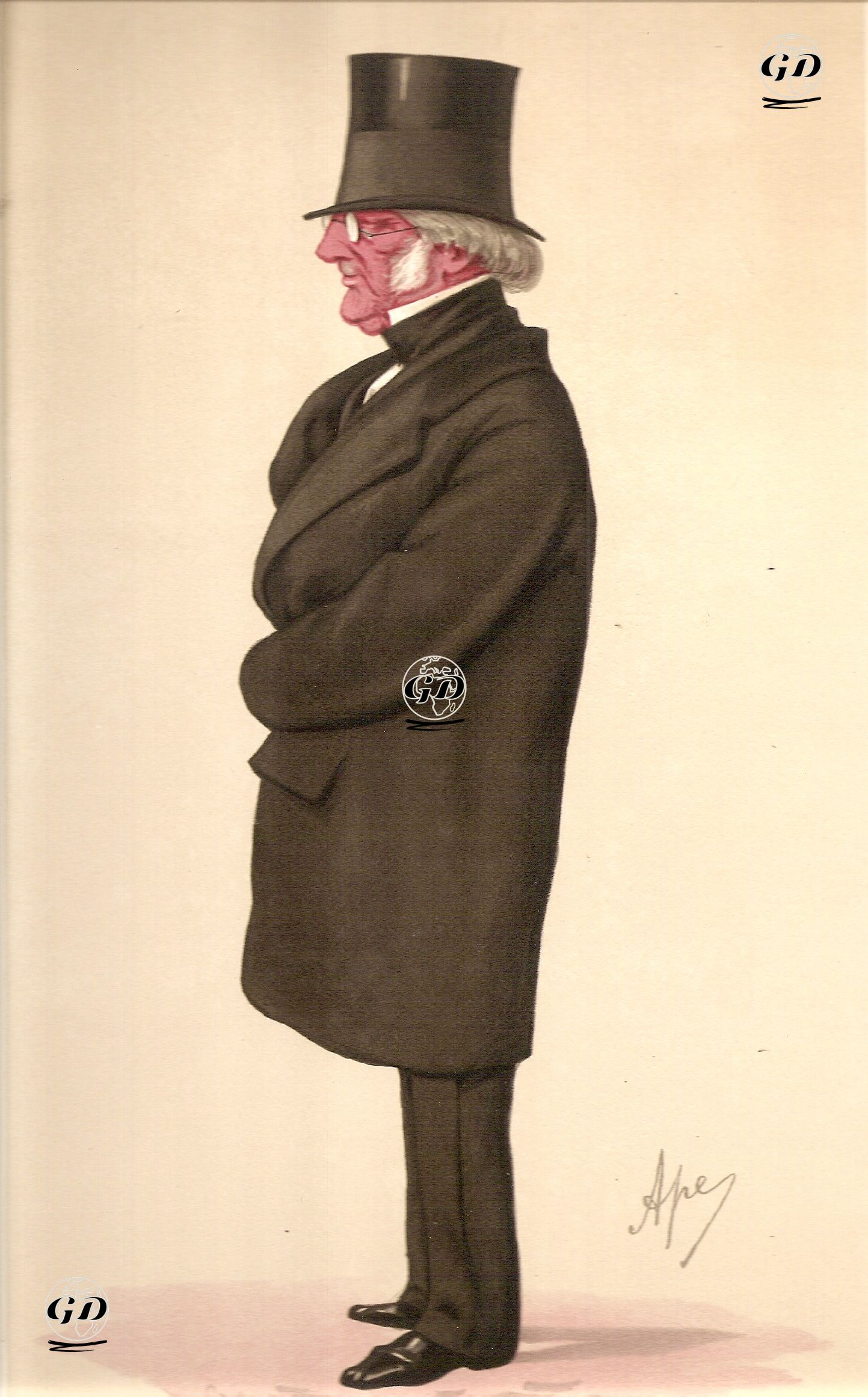 Politikacı ve Devlet Adamı Stanhope Kontu Philip Stanhope, 23 Mayıs 1874 - Carlo Pellegrini (1839-1889) - 1874