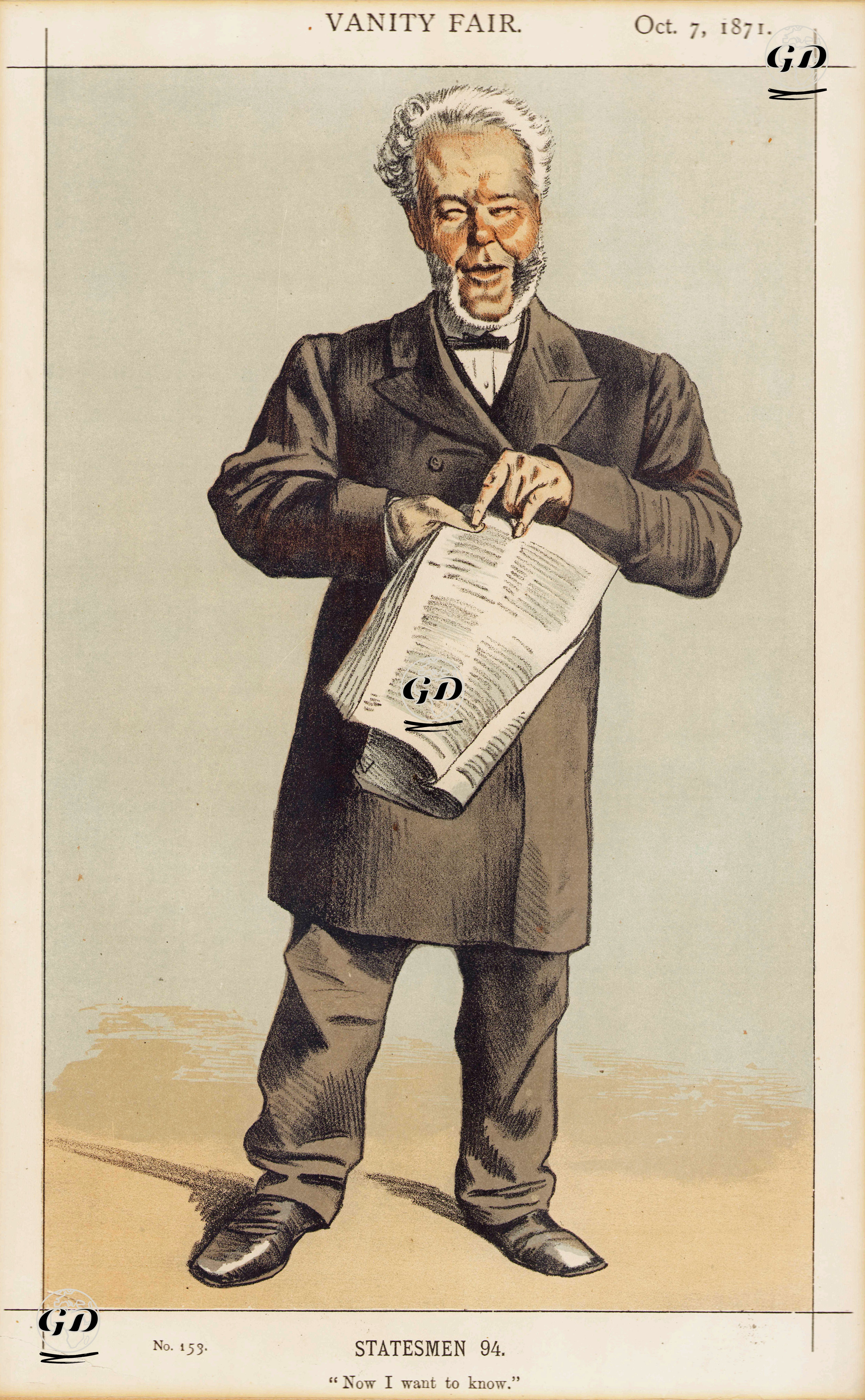 Politikacı ve Devlet Adamı Andrew Lusk, 07 Ekim 1871 - James Jacques Tissot (1836-1902) - 1871