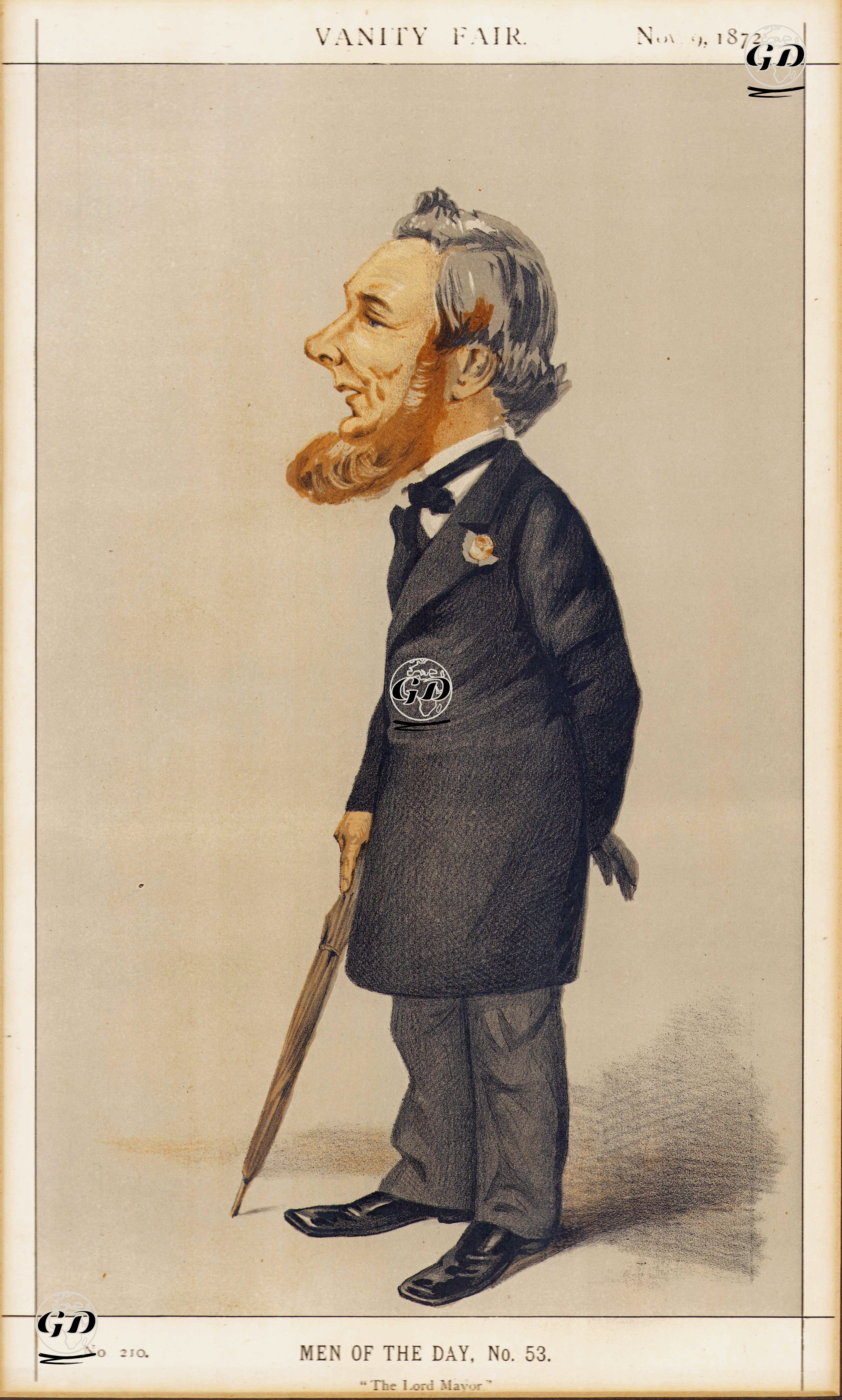 Günün Adamı Londra Belediye Başkanı Sydney Hedley Waterlow, 09 11 1872 - Adriano Cecioni (1838-1886) - 1872