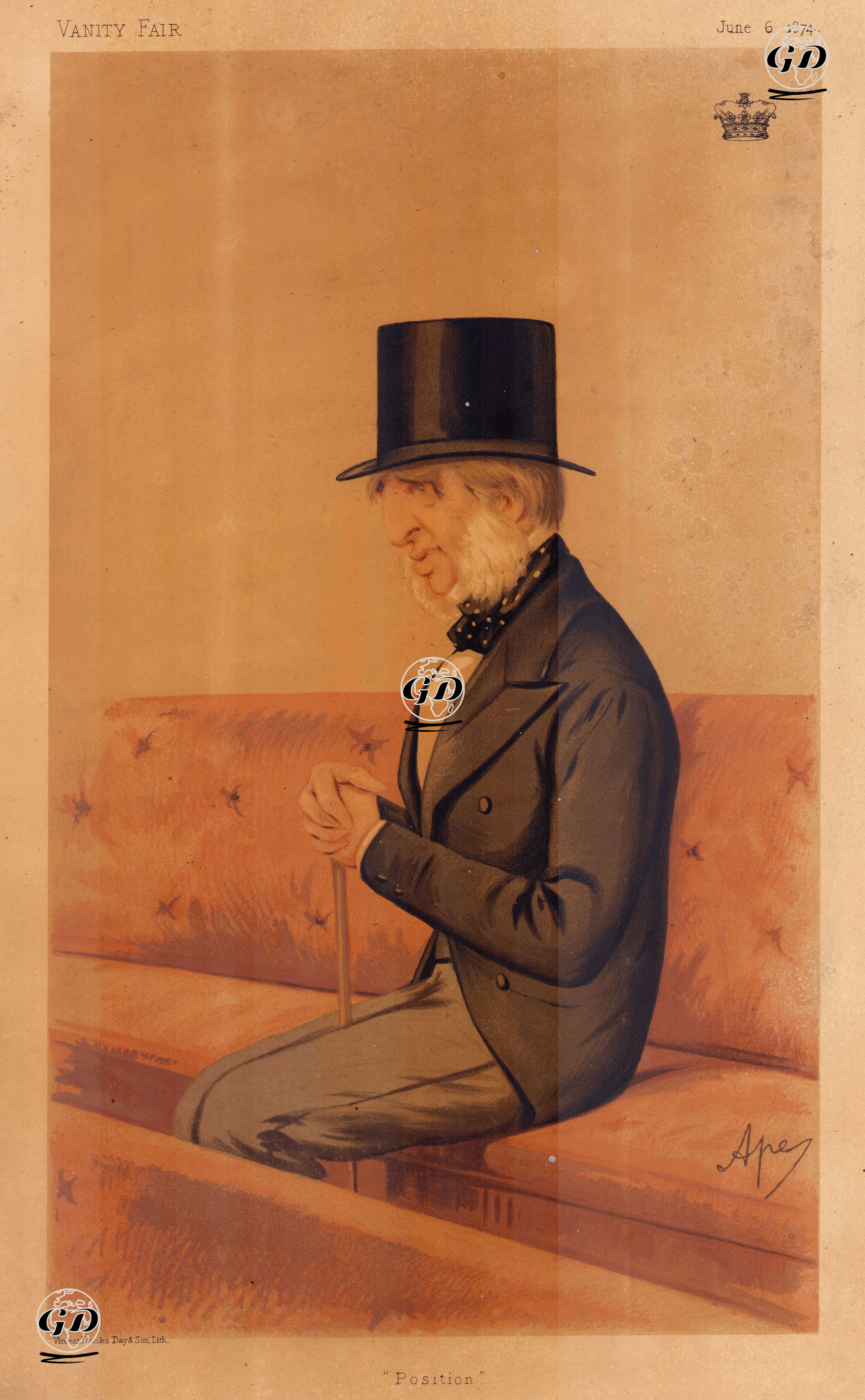 Devonshire Dükü William Cavendish, 6 haziran 1874 - Carlo Pellegrini (1839-1889) - 1874