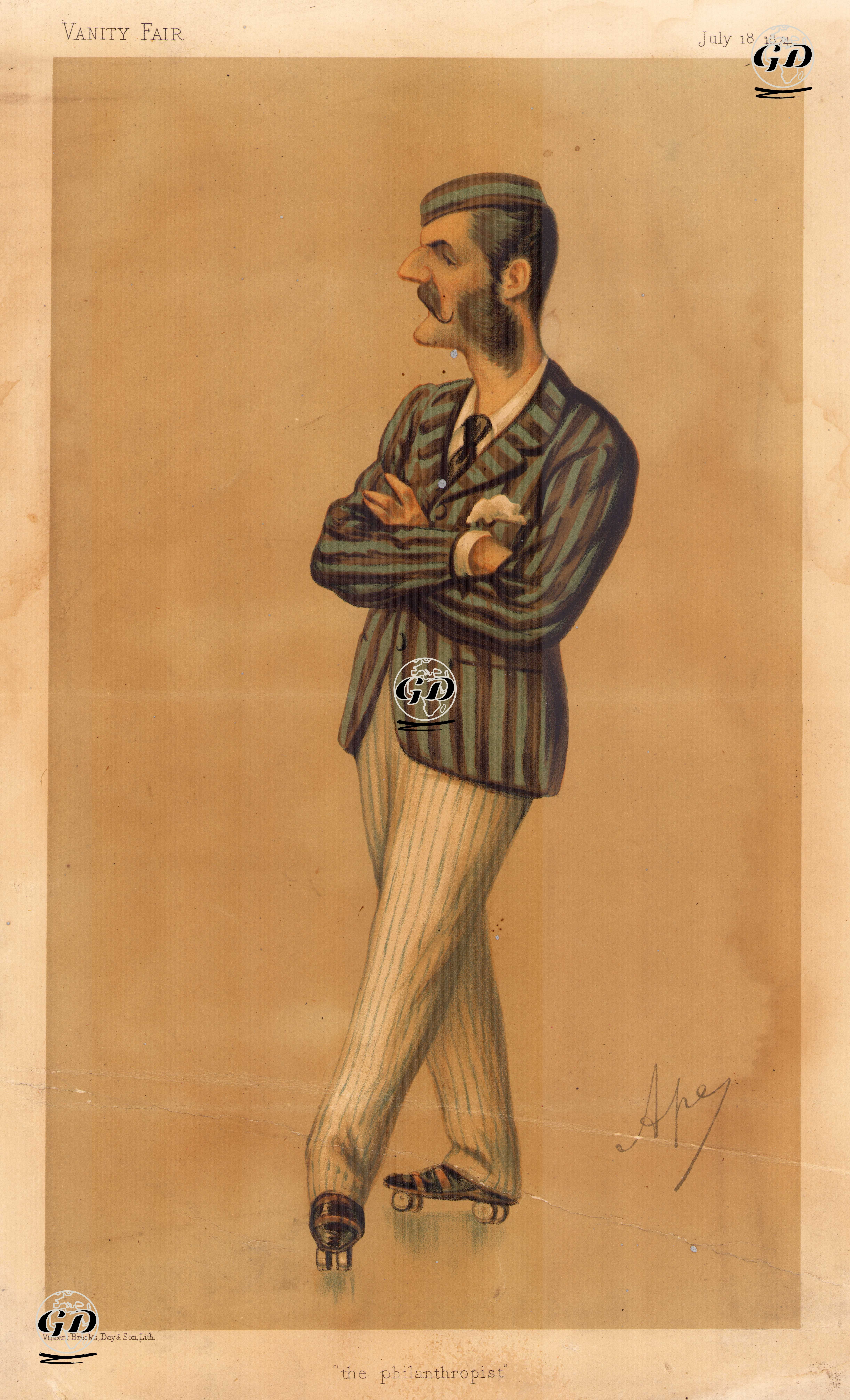 Baronet Herbert Bulkley Mackworth Praed, 18 Temmuz 1874 - Carlo Pellegrini (1839-1889) - 1874