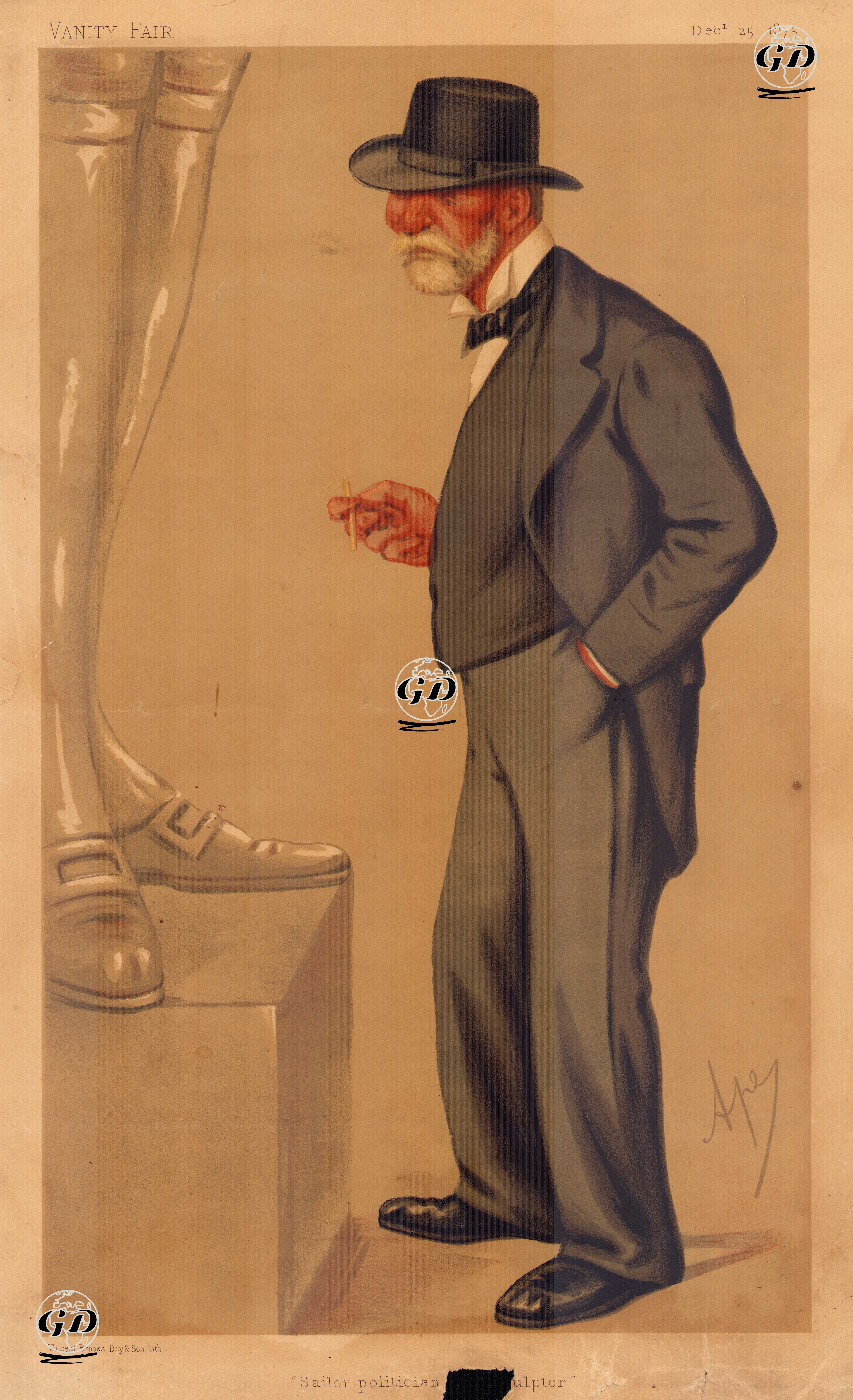 Amiral Lord Clarence Edward Paget, 25 Aralık 1875  - Carlo Pellegrini (1839-1889) - 1875