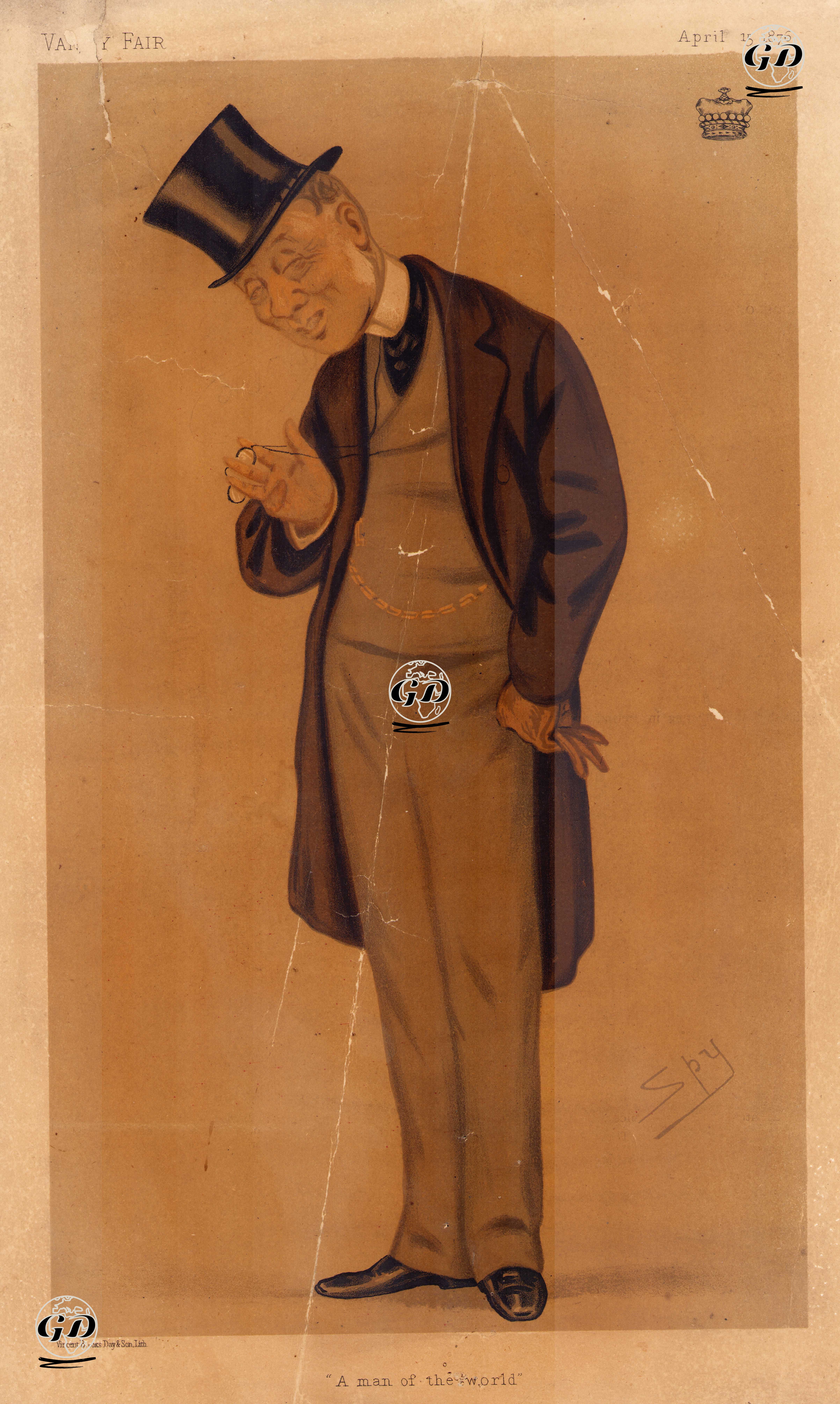 "A Man Of The World"-April 15 1876-George Byng, 7th Viscount Torrington - Leslie Ward (1851-1922) - 1876