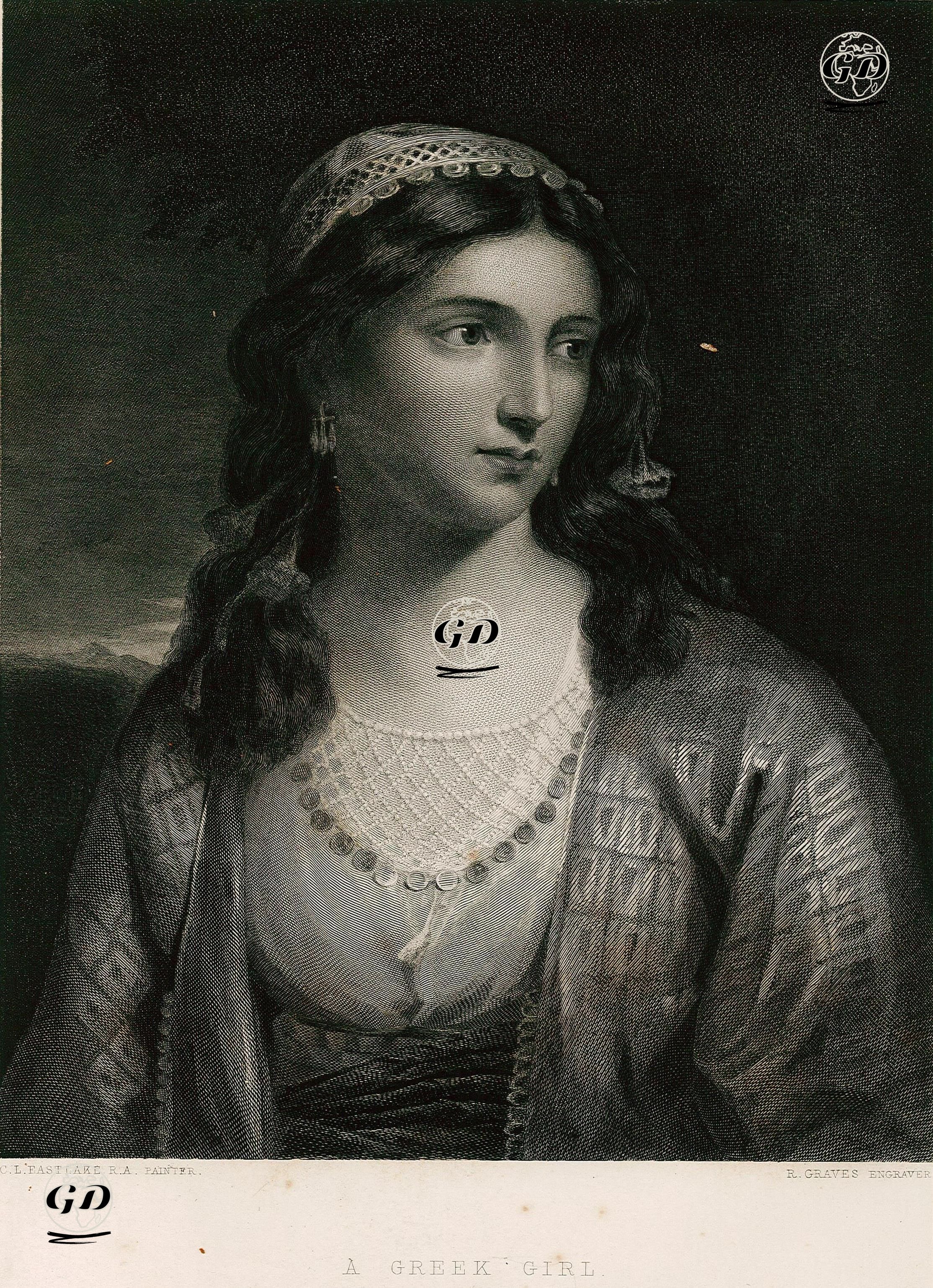 Yunanlı Kız Haidee - Charles Lock Eastlake (1793-1865) - 1855